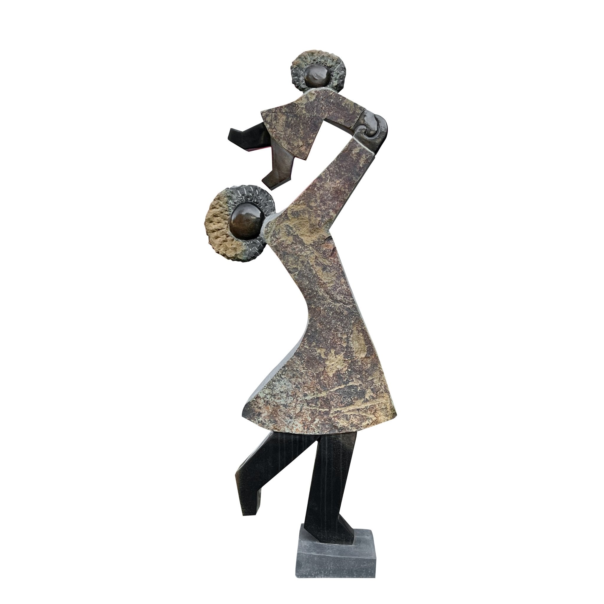 Dominic Benhura - Throw Me Higher - Shona-Art Shop - Kunst Skulptur aus Stein, dekorativ für den Aussenbereich und Interior