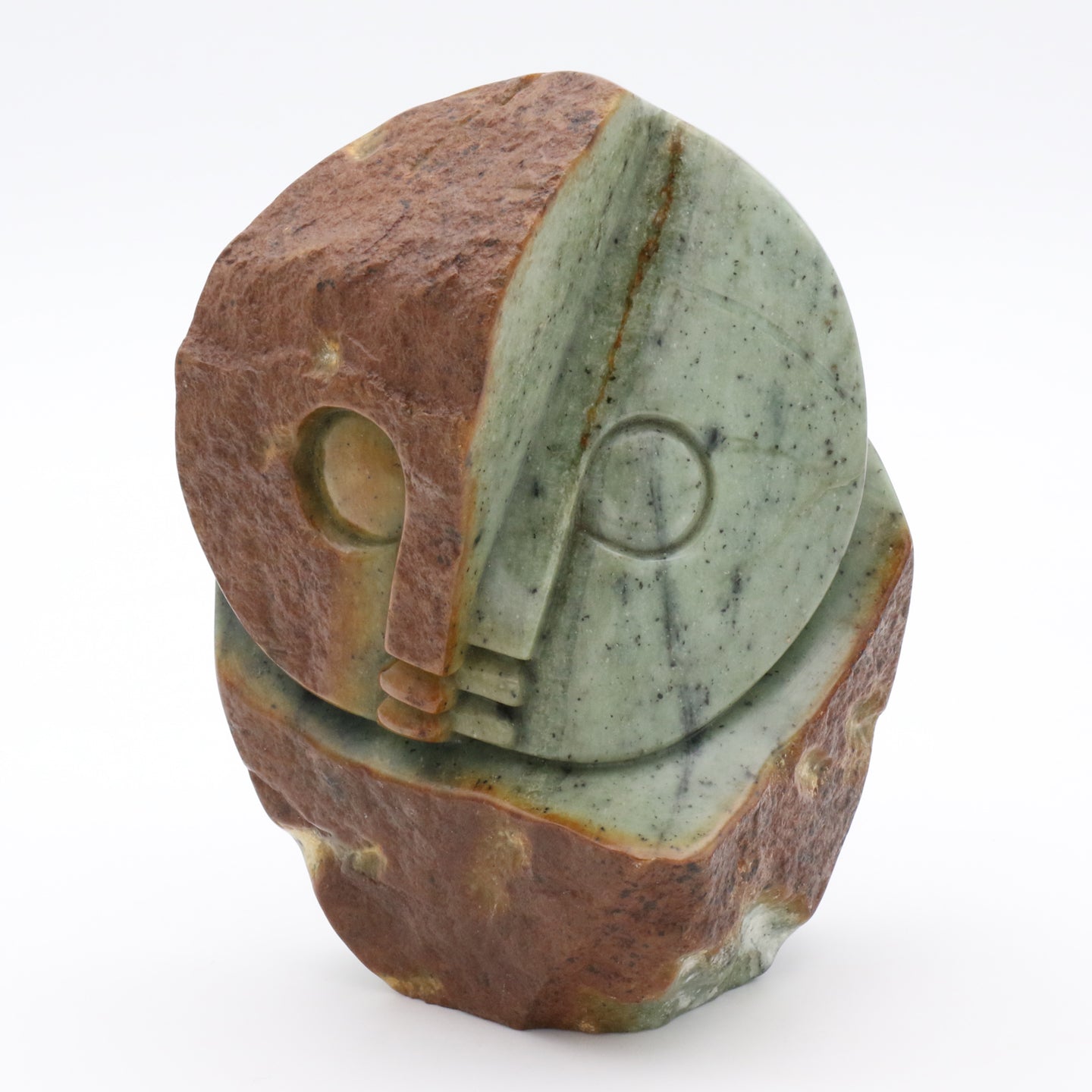 Abel Makuvise - Both Sides - Shona-Art Shop - Kunst Skulptur aus Stein, dekorativ für den Aussenbereich und Interior