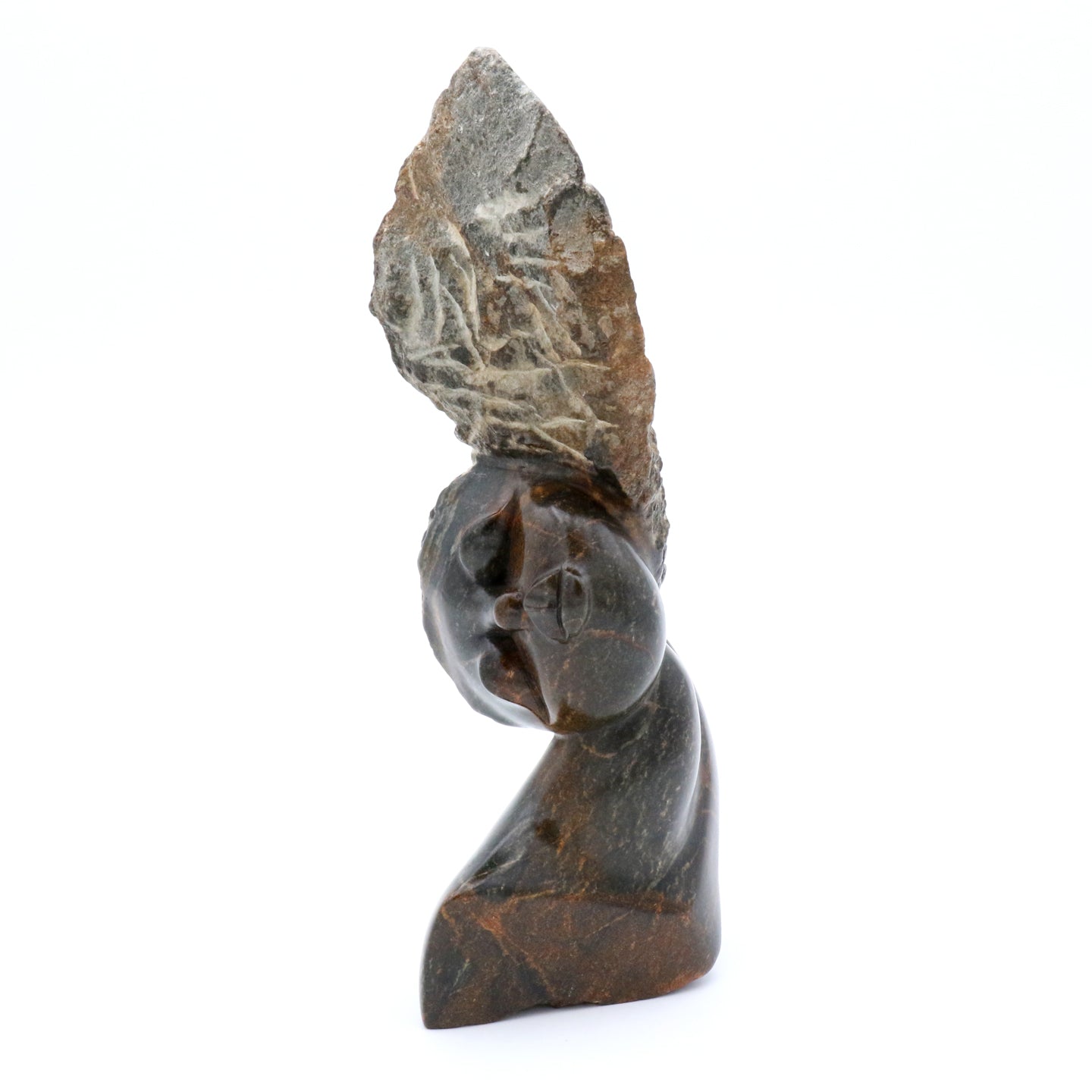 Moses Makuvise - Woman - Shona-Art Shop - Kunst Skulptur aus Stein, dekorativ für den Aussenbereich und Interior