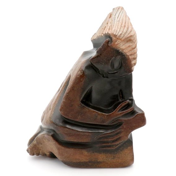 Thomas Zinyeka - Sad Girl - Shona-Art Shop - Kunst Skulptur aus Stein, dekorativ für den Aussenbereich und Interior