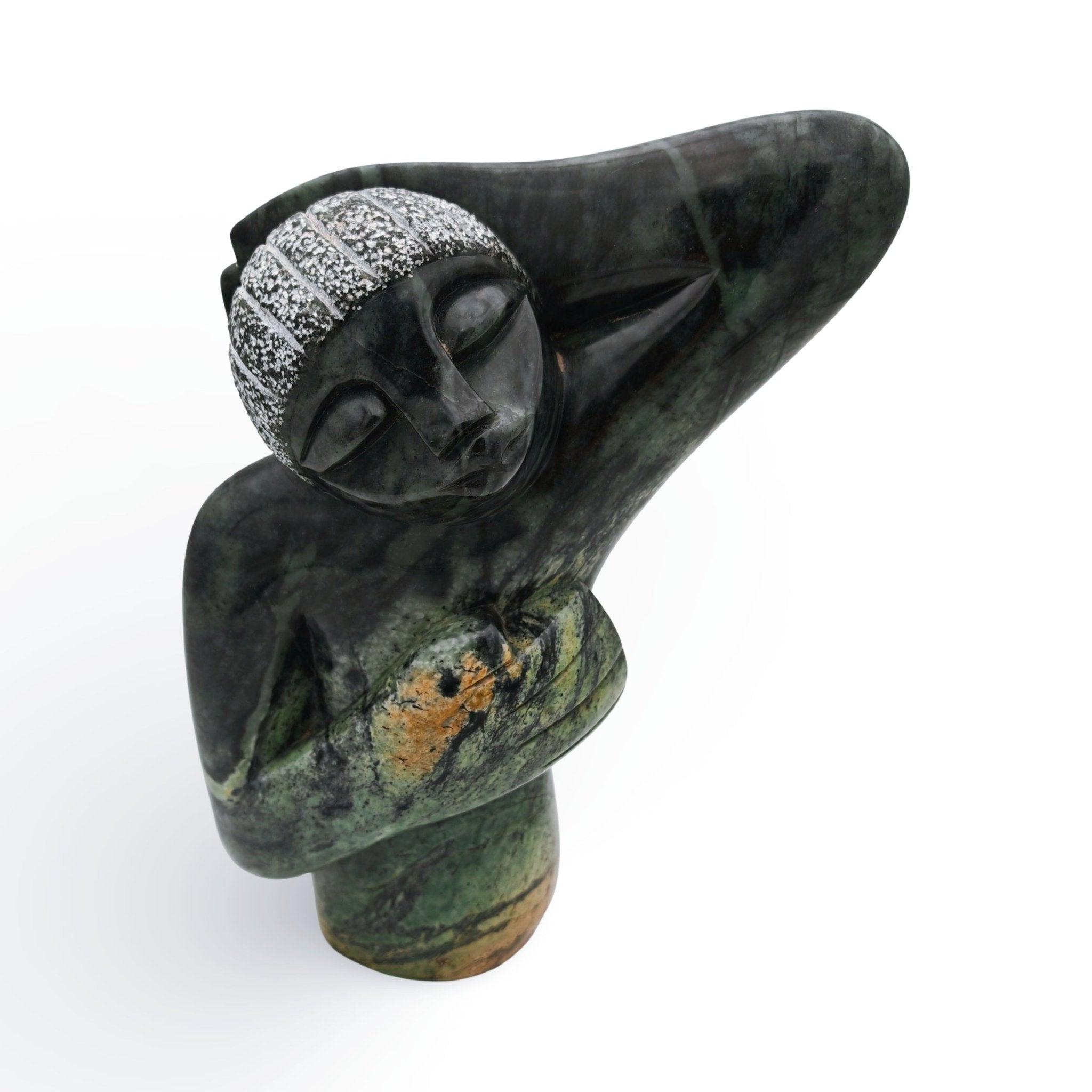 Abel Makuvise - Girl - Shona - Art Shop - Kunst Skulptur aus Stein, dekorativ für den Aussenbereich und Interior