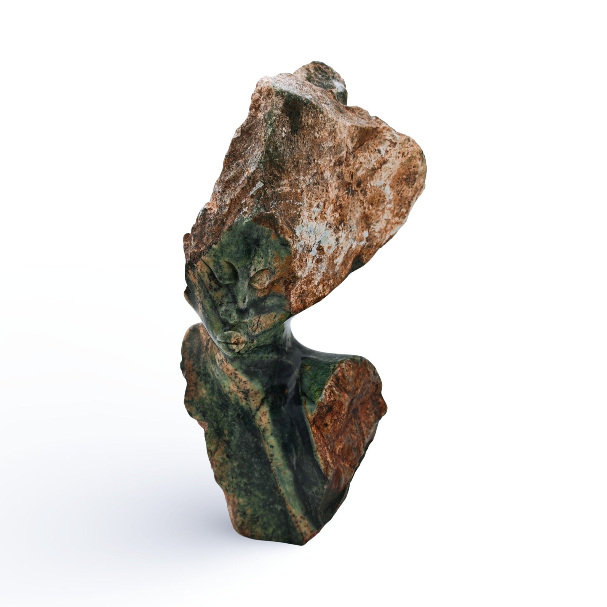 Abel Makuvise - Modelling Lady - Shona - Art Shop - Kunst Skulptur aus Stein, dekorativ für den Aussenbereich und Interior