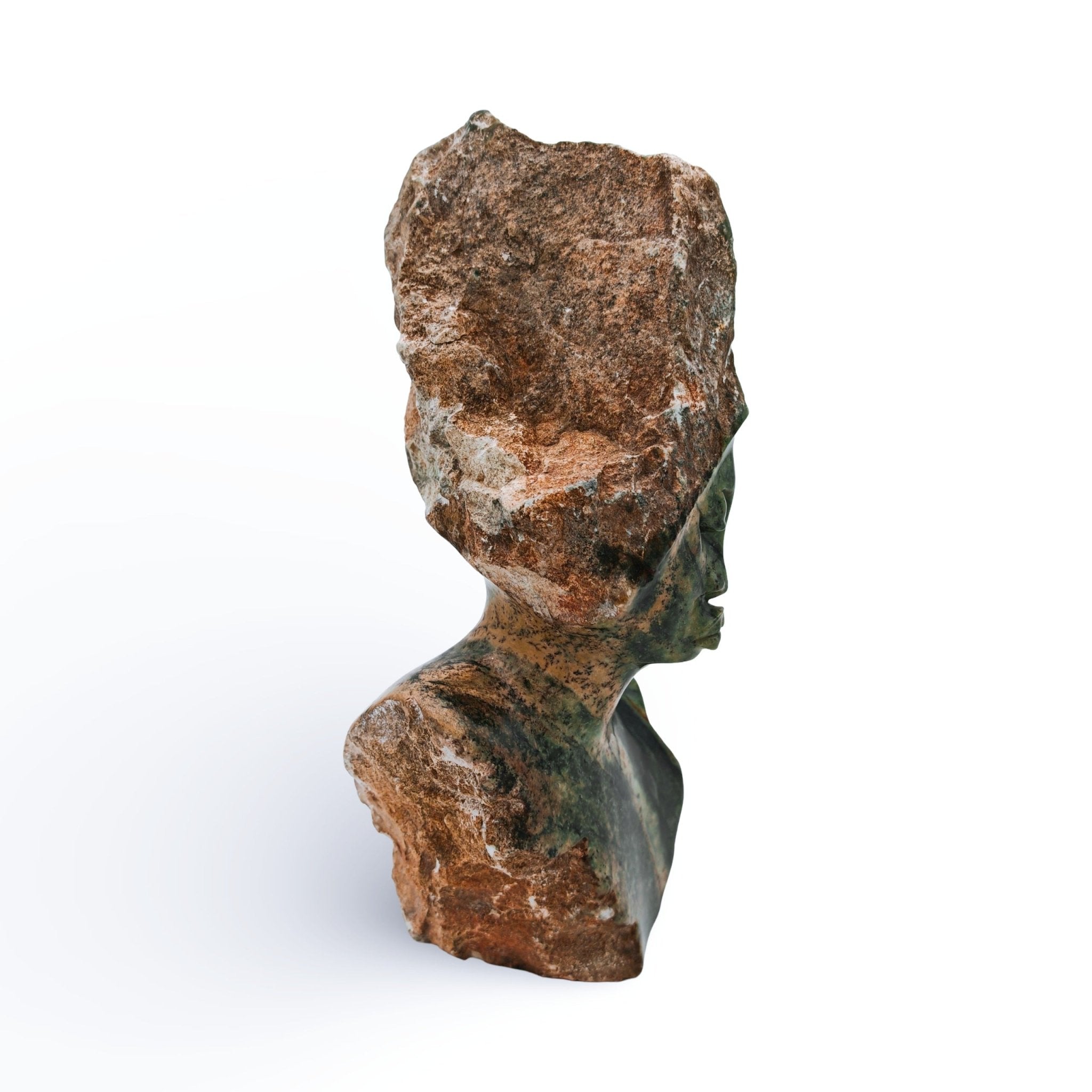 Abel Makuvise - Modelling Lady - Shona - Art Shop - Kunst Skulptur aus Stein, dekorativ für den Aussenbereich und Interior