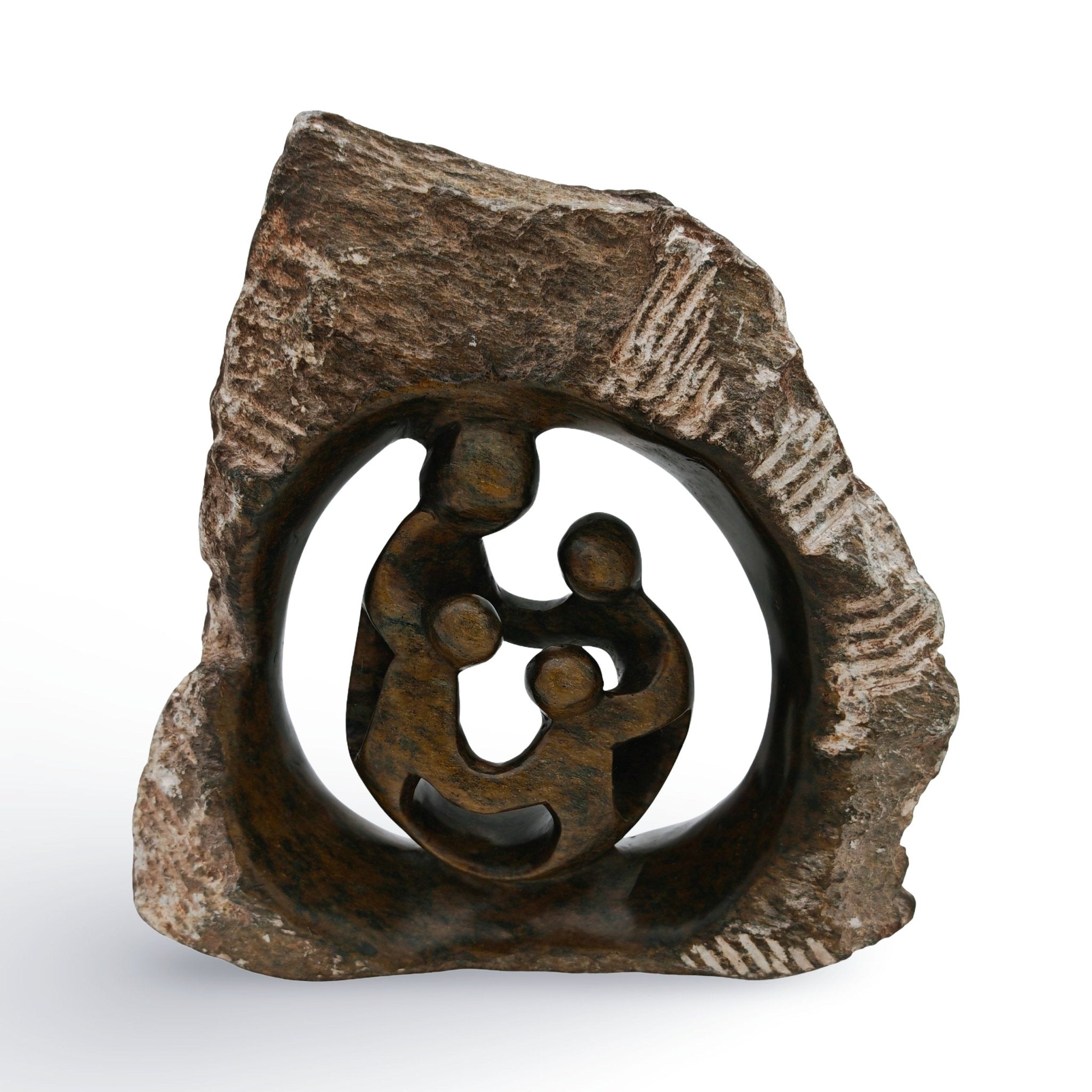 Chance Manyika - Family - Shona - Art Shop - Kunst Skulptur aus Stein, dekorativ für den Aussenbereich und Interior