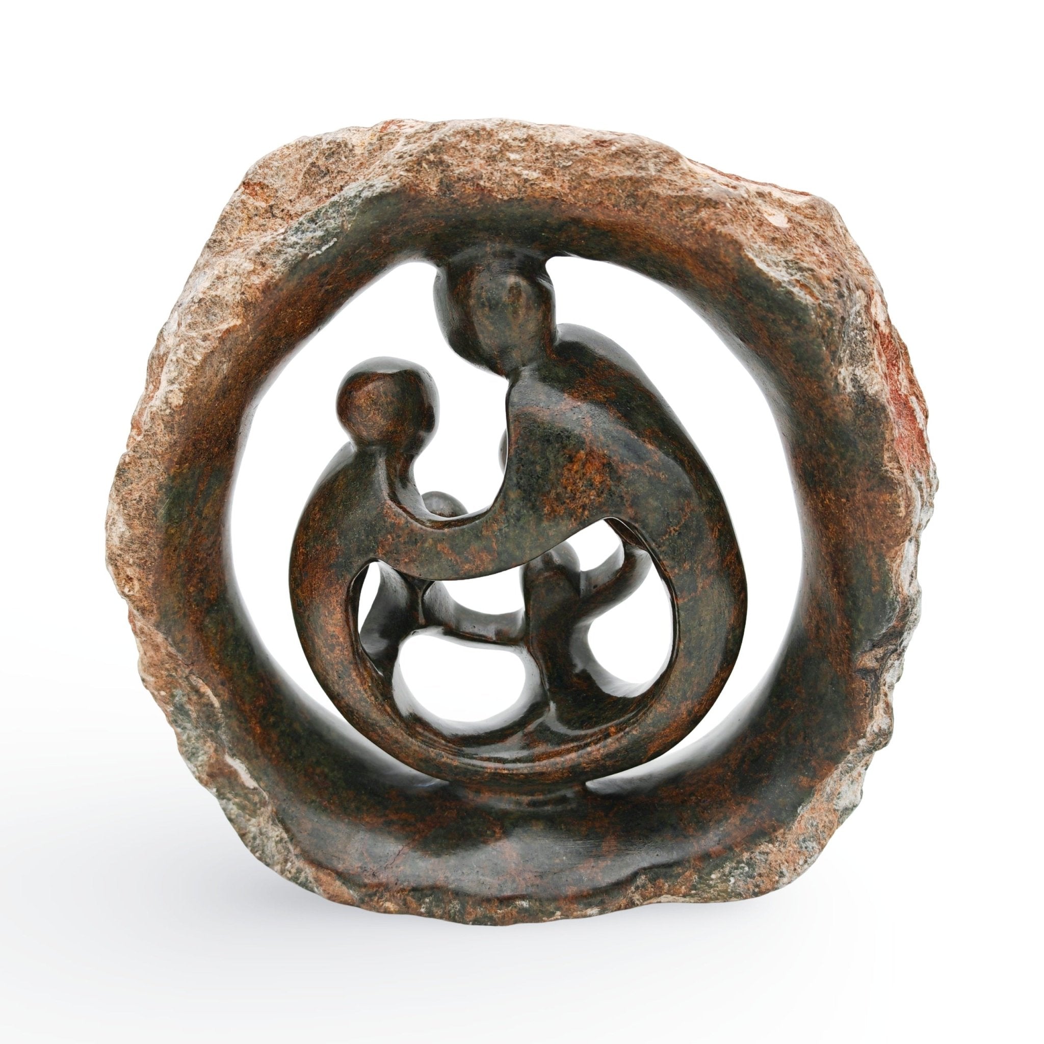 Chance Manyika - Family - Shona - Art Shop - Kunst Skulptur aus Stein, dekorativ für den Aussenbereich und Interior