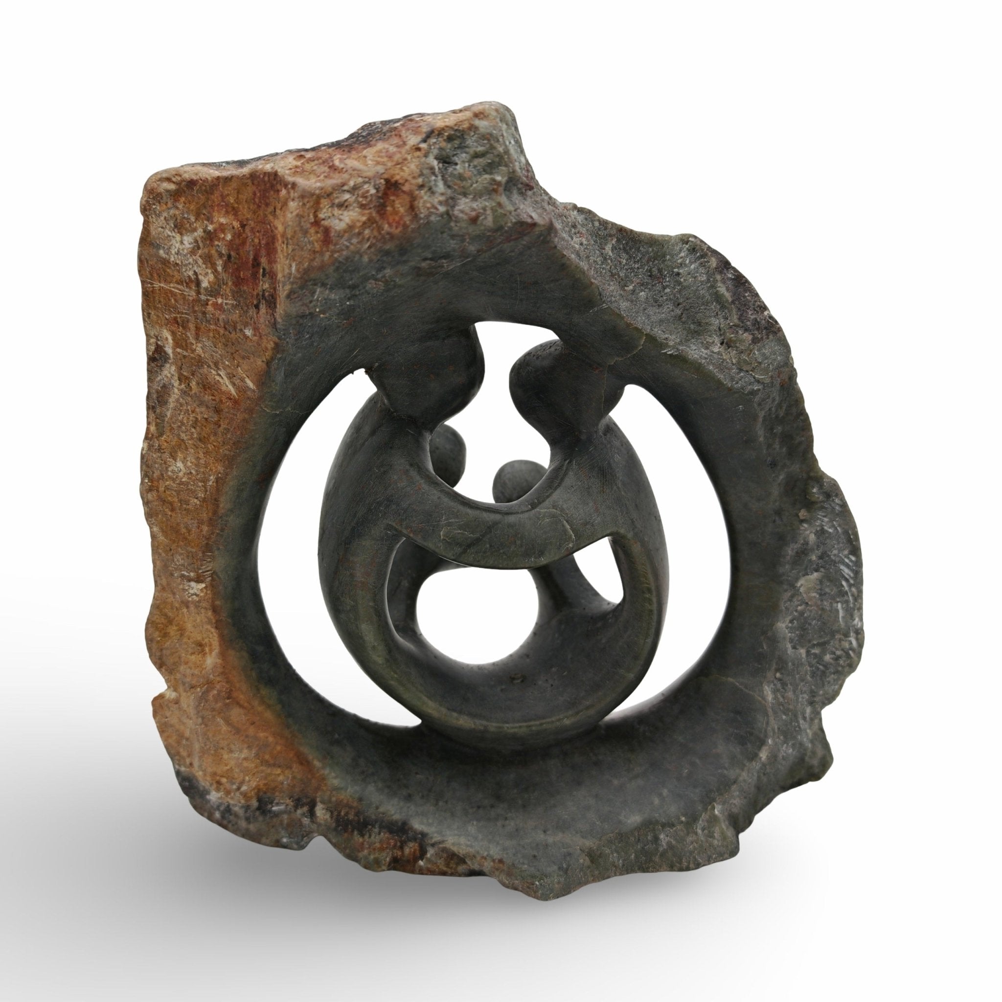 Chance Manyika - Family - Shona - Art Shop - Kunst Skulptur aus Stein, dekorativ für den Aussenbereich und Interior