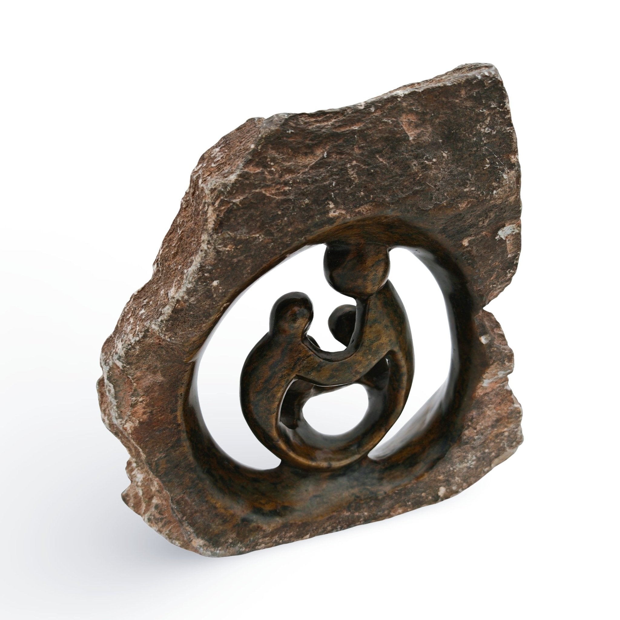 Chance Manyika - Family - Shona - Art Shop - Kunst Skulptur aus Stein, dekorativ für den Aussenbereich und Interior