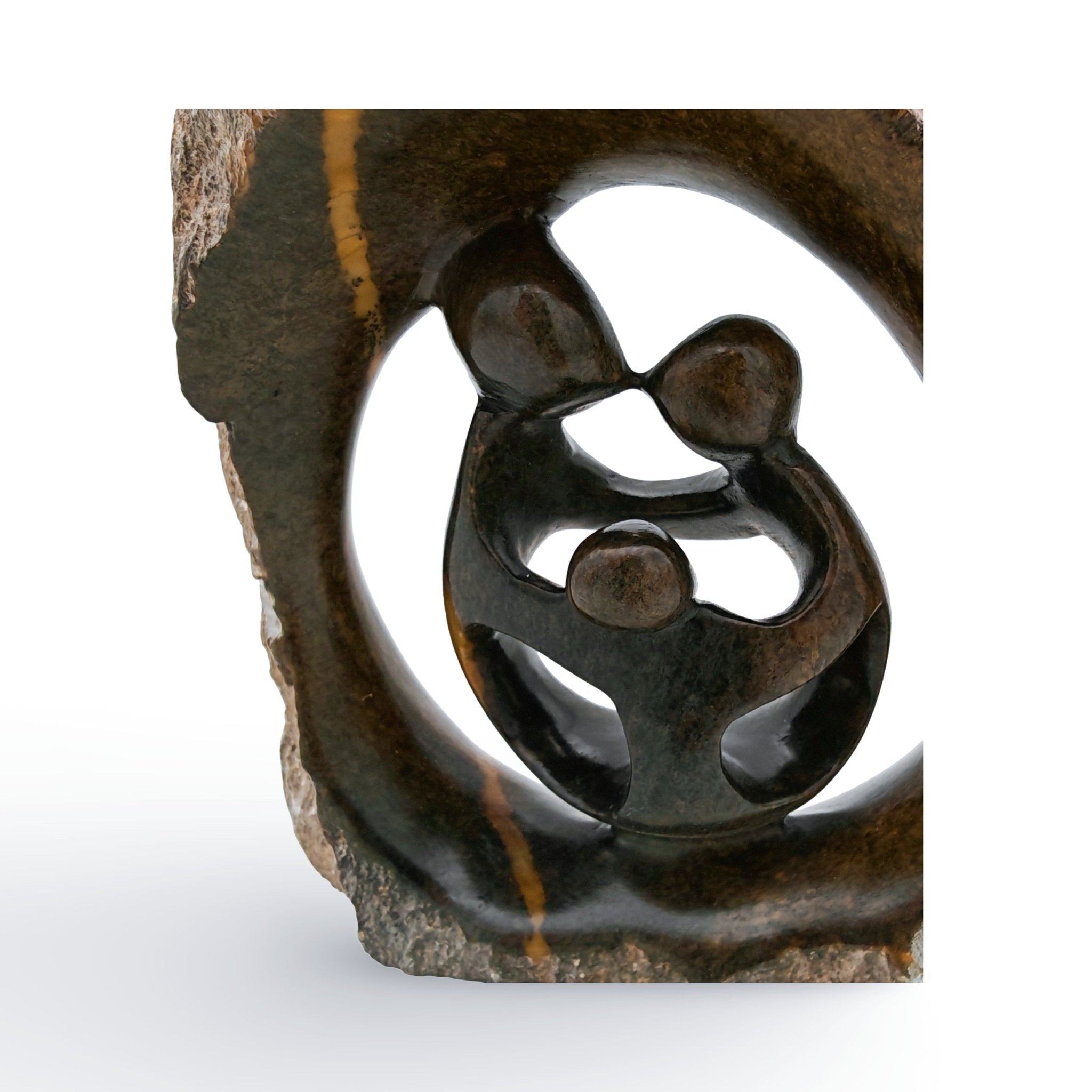 Chance Manyika - Family - Shona - Art Shop - Kunst Skulptur aus Stein, dekorativ für den Aussenbereich und Interior