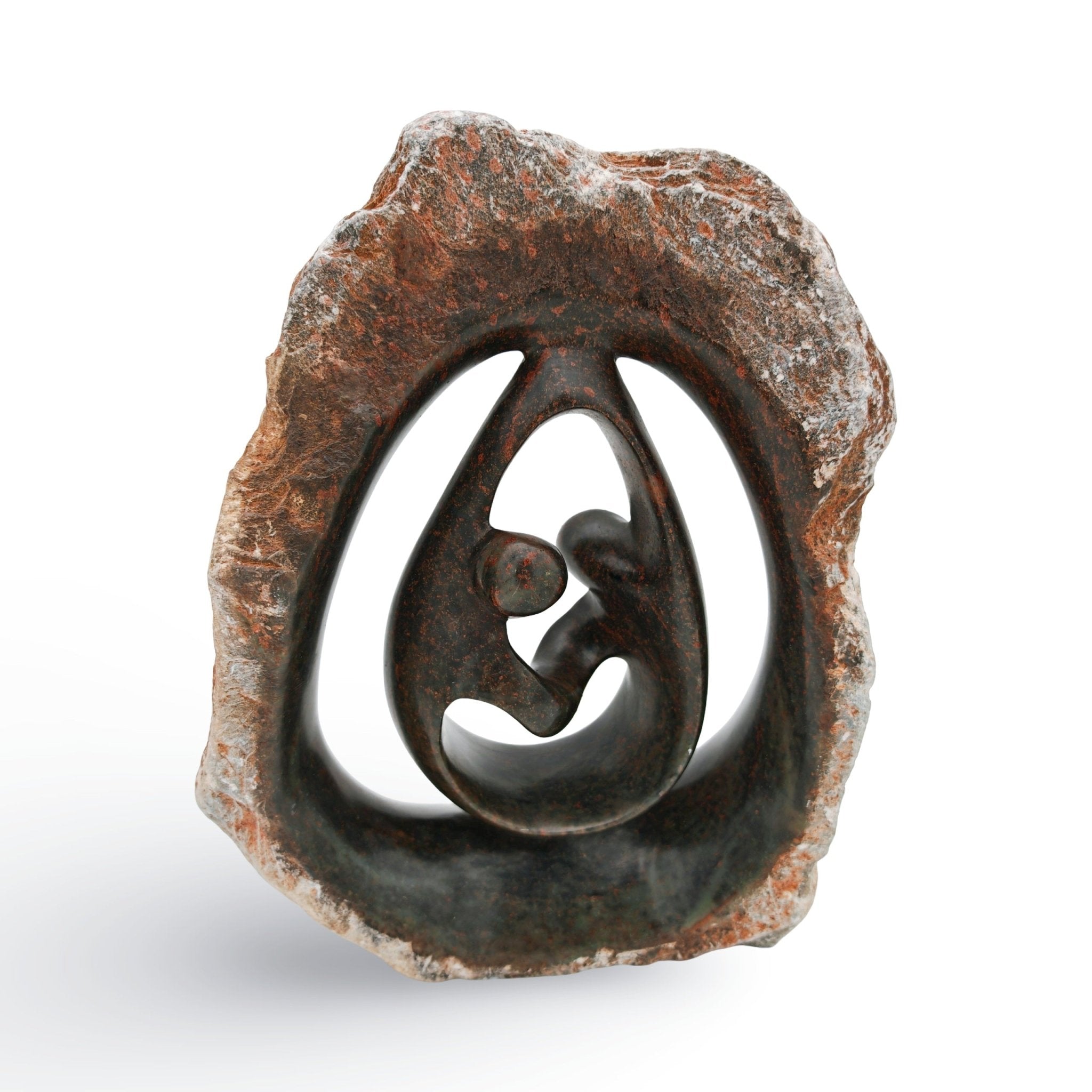 Chance Manyika - Family - Shona - Art Shop - Kunst Skulptur aus Stein, dekorativ für den Aussenbereich und Interior