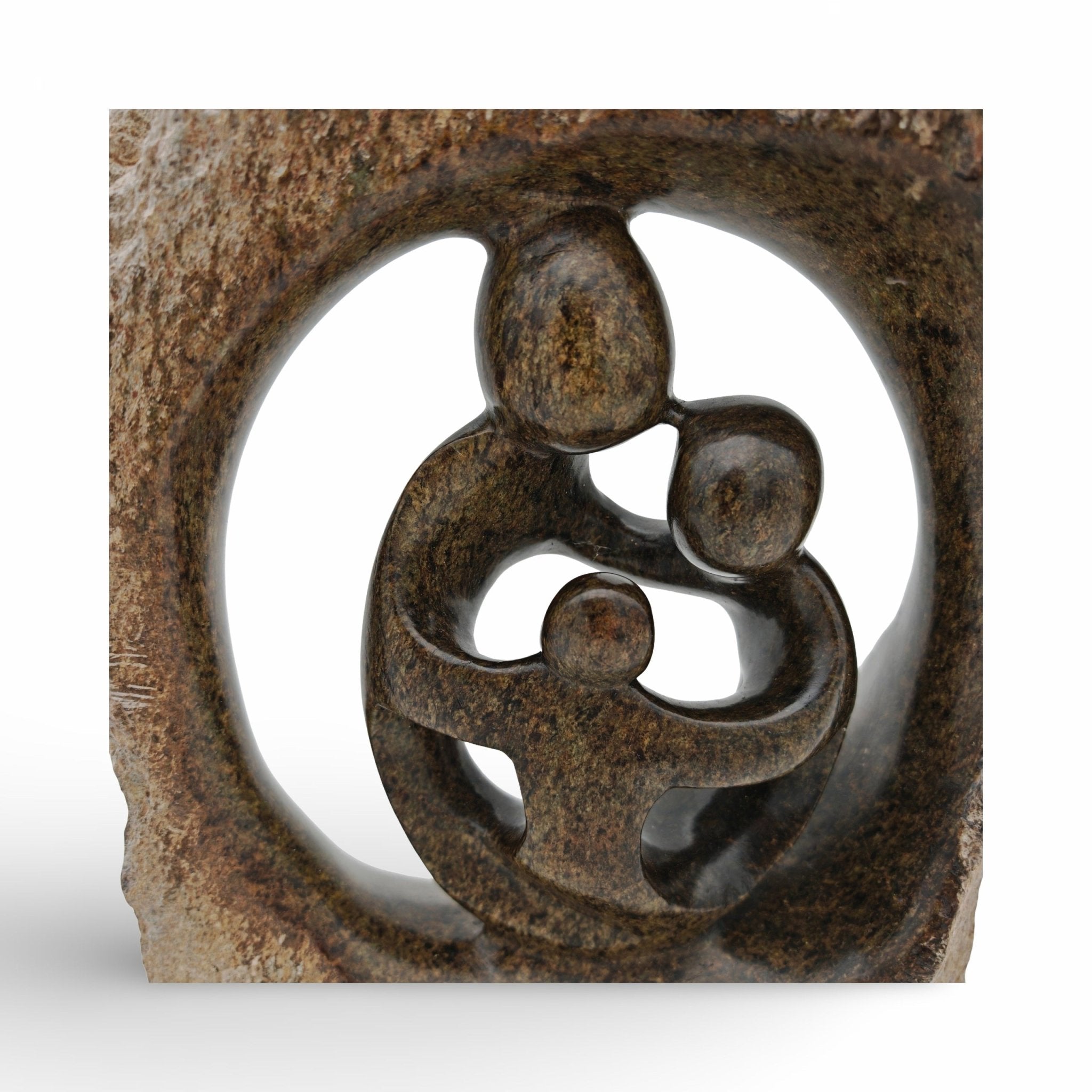 Chance Manyika - Family - Shona - Art Shop - Kunst Skulptur aus Stein, dekorativ für den Aussenbereich und Interior