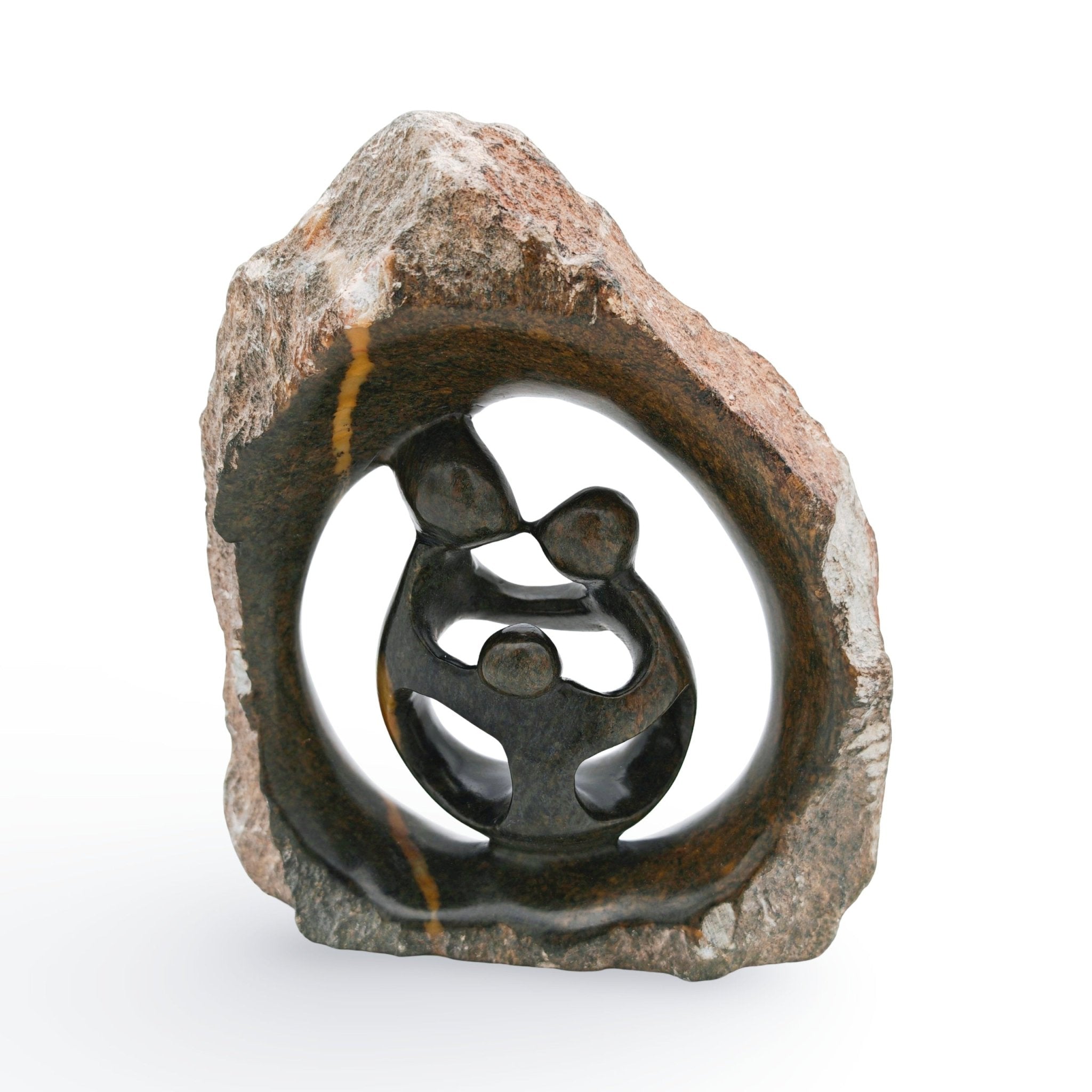 Chance Manyika - Family - Shona - Art Shop - Kunst Skulptur aus Stein, dekorativ für den Aussenbereich und Interior