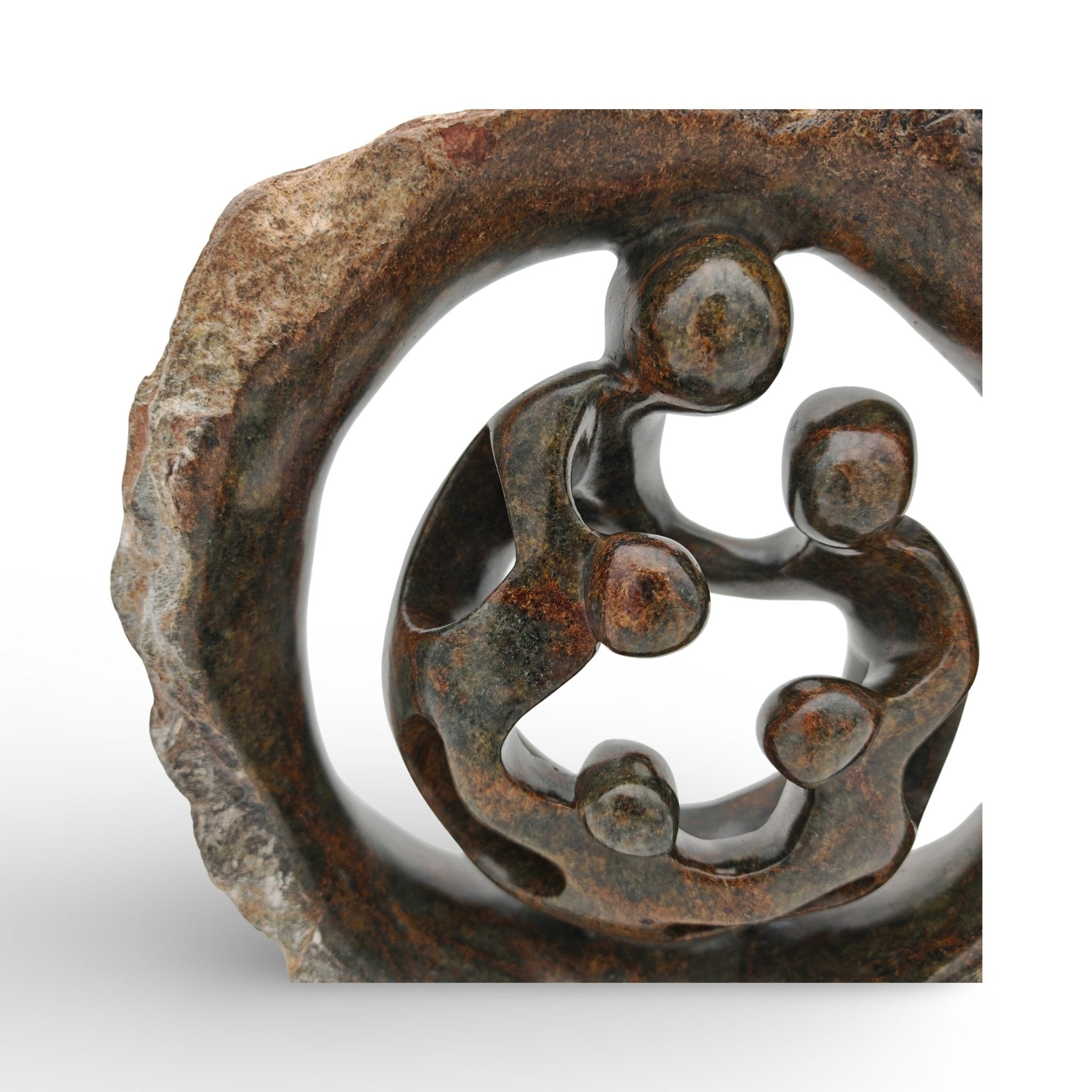 Chance Manyika - Family - Shona - Art Shop - Kunst Skulptur aus Stein, dekorativ für den Aussenbereich und Interior