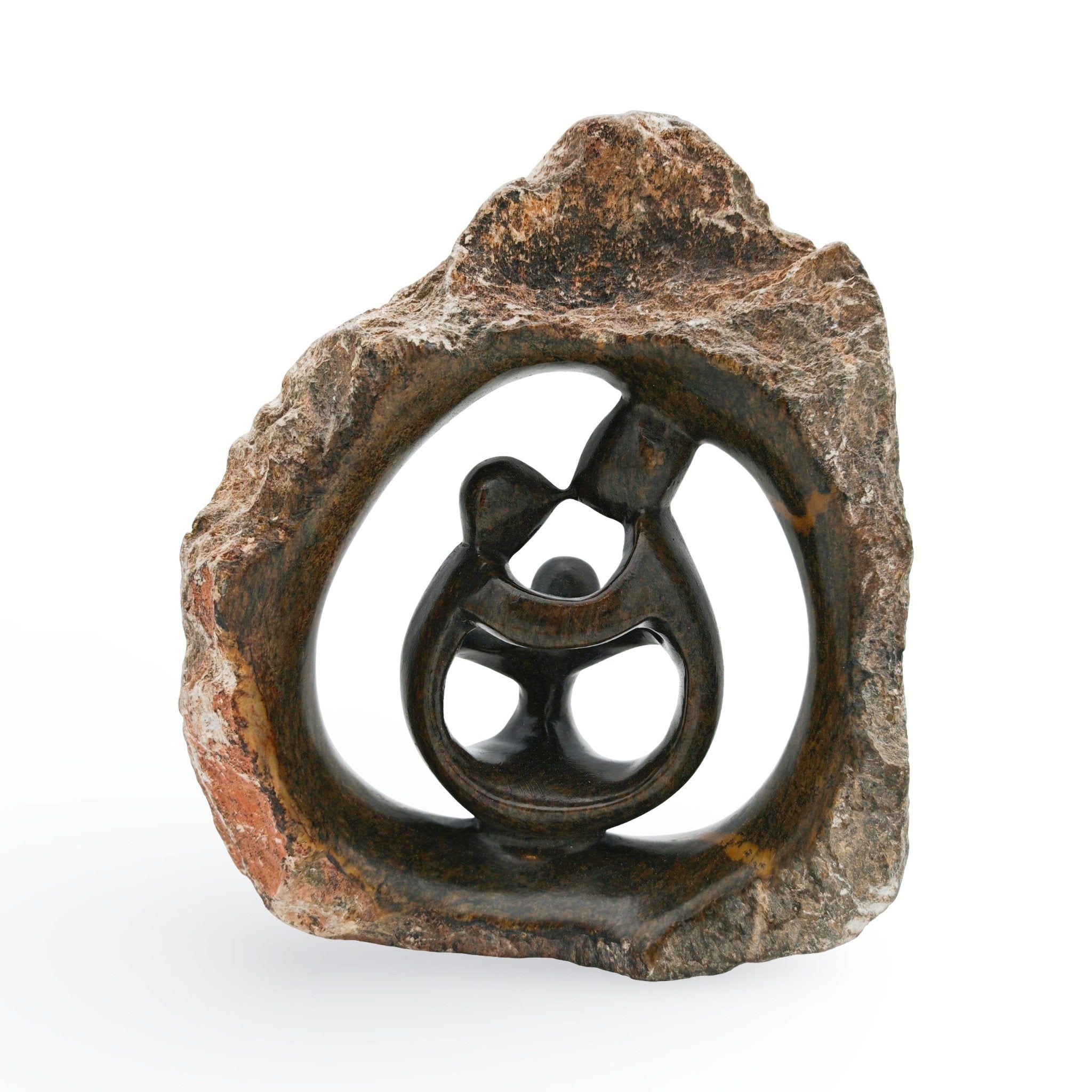 Chance Manyika - Family - Shona - Art Shop - Kunst Skulptur aus Stein, dekorativ für den Aussenbereich und Interior