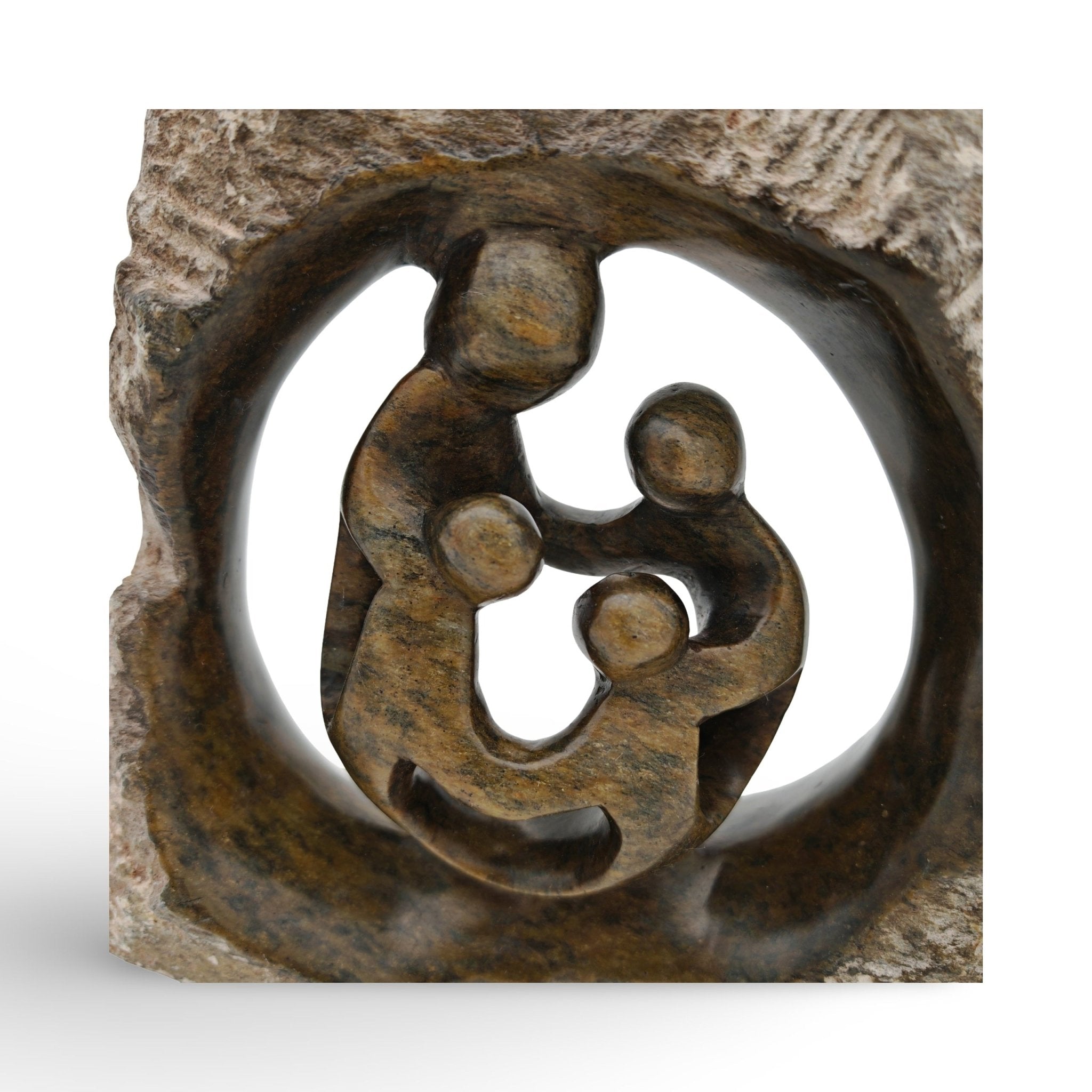 Chance Manyika - Family - Shona - Art Shop - Kunst Skulptur aus Stein, dekorativ für den Aussenbereich und Interior