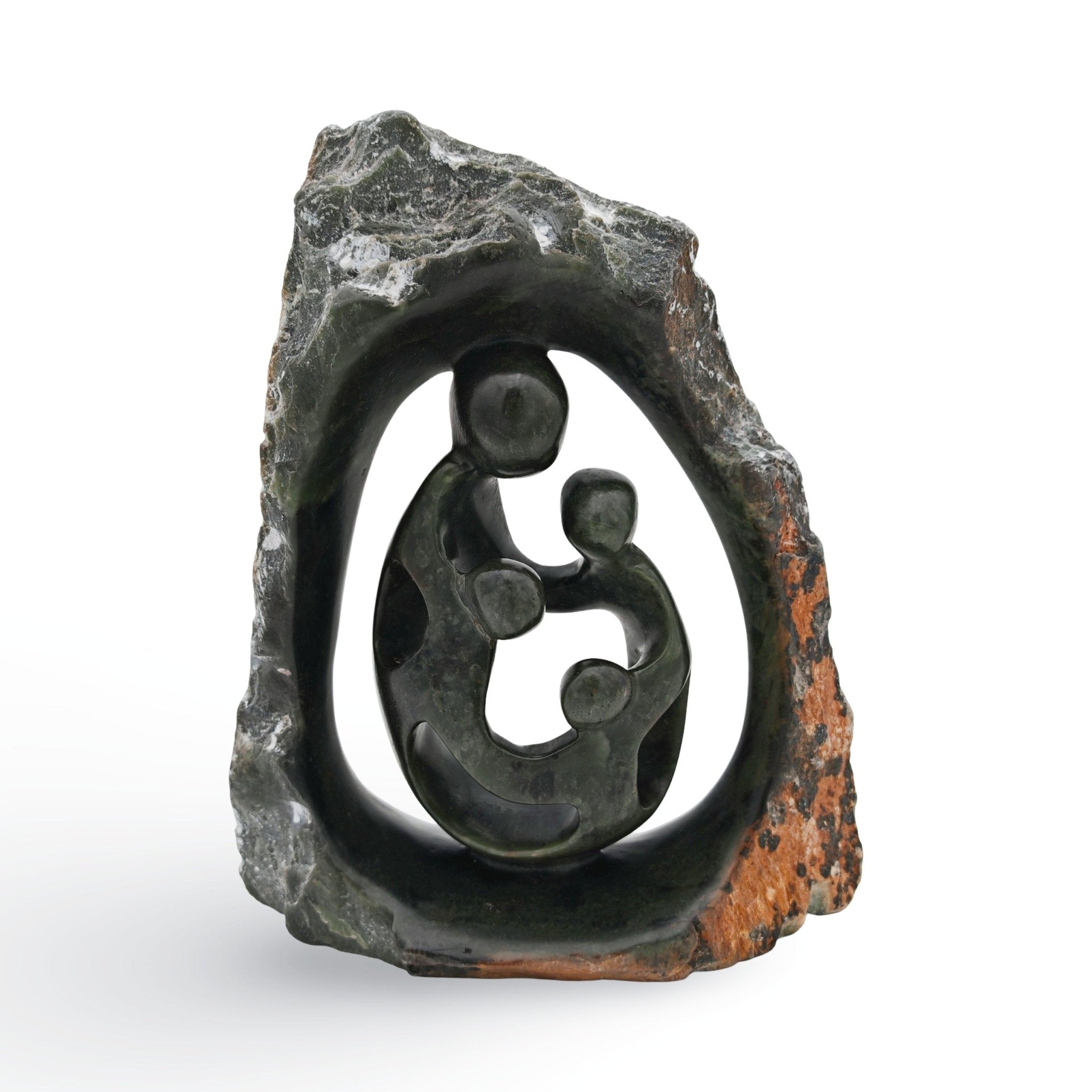 Chance Manyika - Family - Shona - Art Shop - Kunst Skulptur aus Stein, dekorativ für den Aussenbereich und Interior