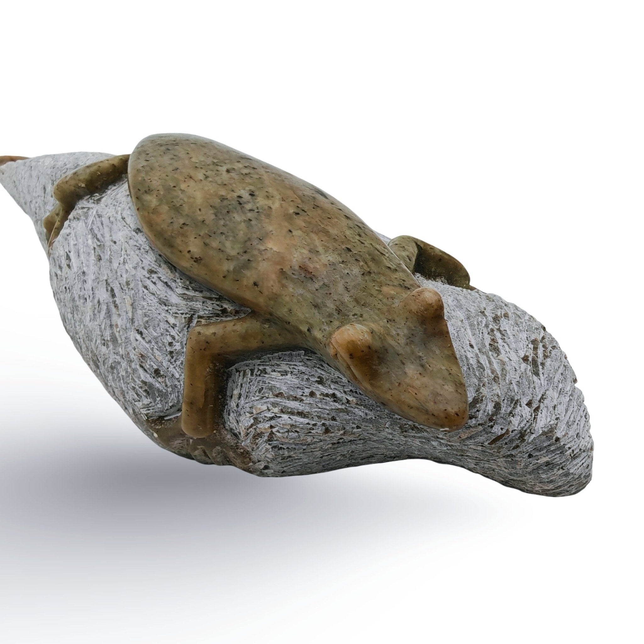 Ngoni Gatsi - Lizard - Shona - Art Shop - Kunst Skulptur aus Stein, dekorativ für den Aussenbereich und Interior