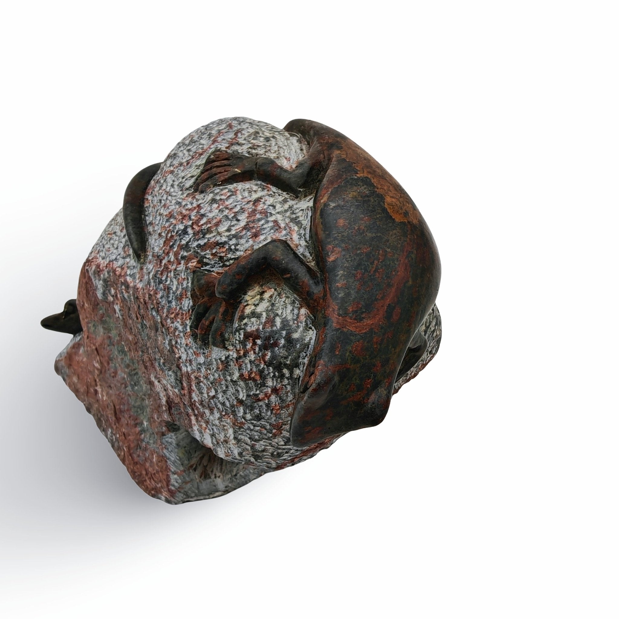 Ngoni Gatsi - Lizards - Shona - Art Shop - Kunst Skulptur aus Stein, dekorativ für den Aussenbereich und Interior