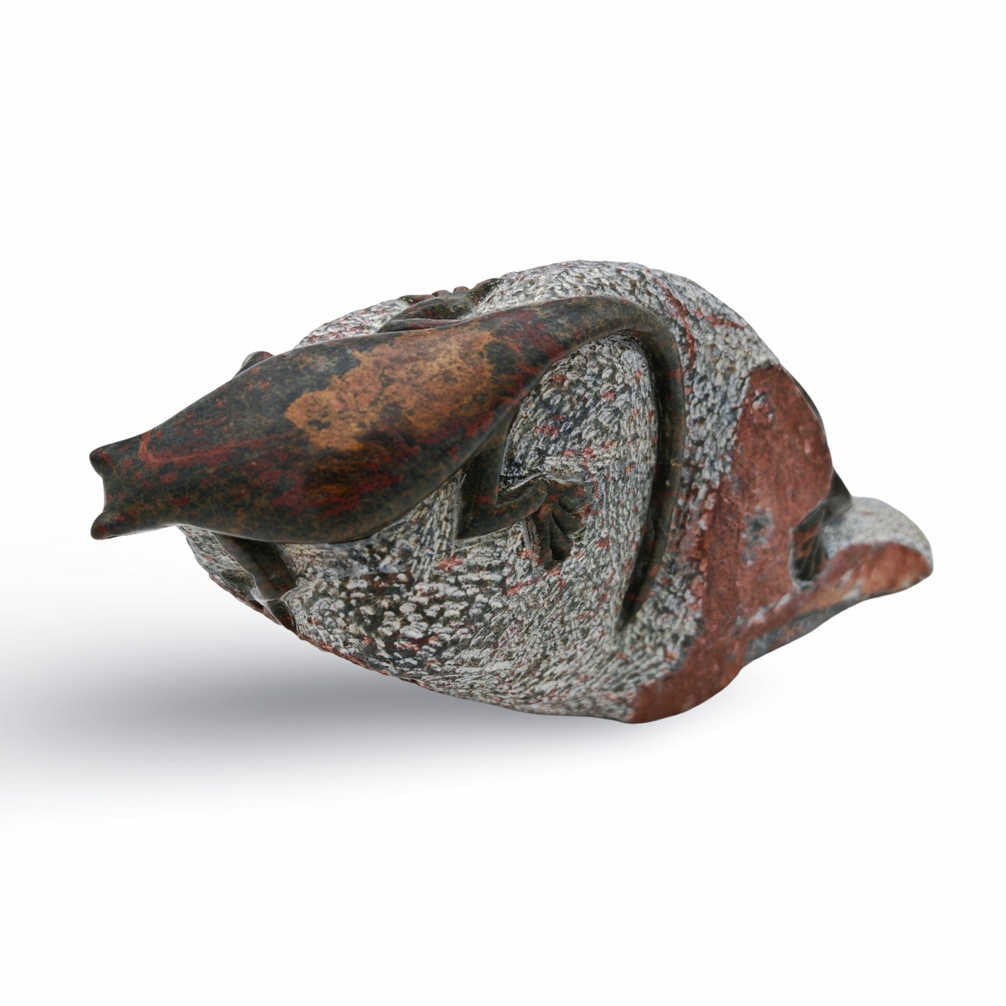 Ngoni Gatsi - Lizards - Shona - Art Shop - Kunst Skulptur aus Stein, dekorativ für den Aussenbereich und Interior