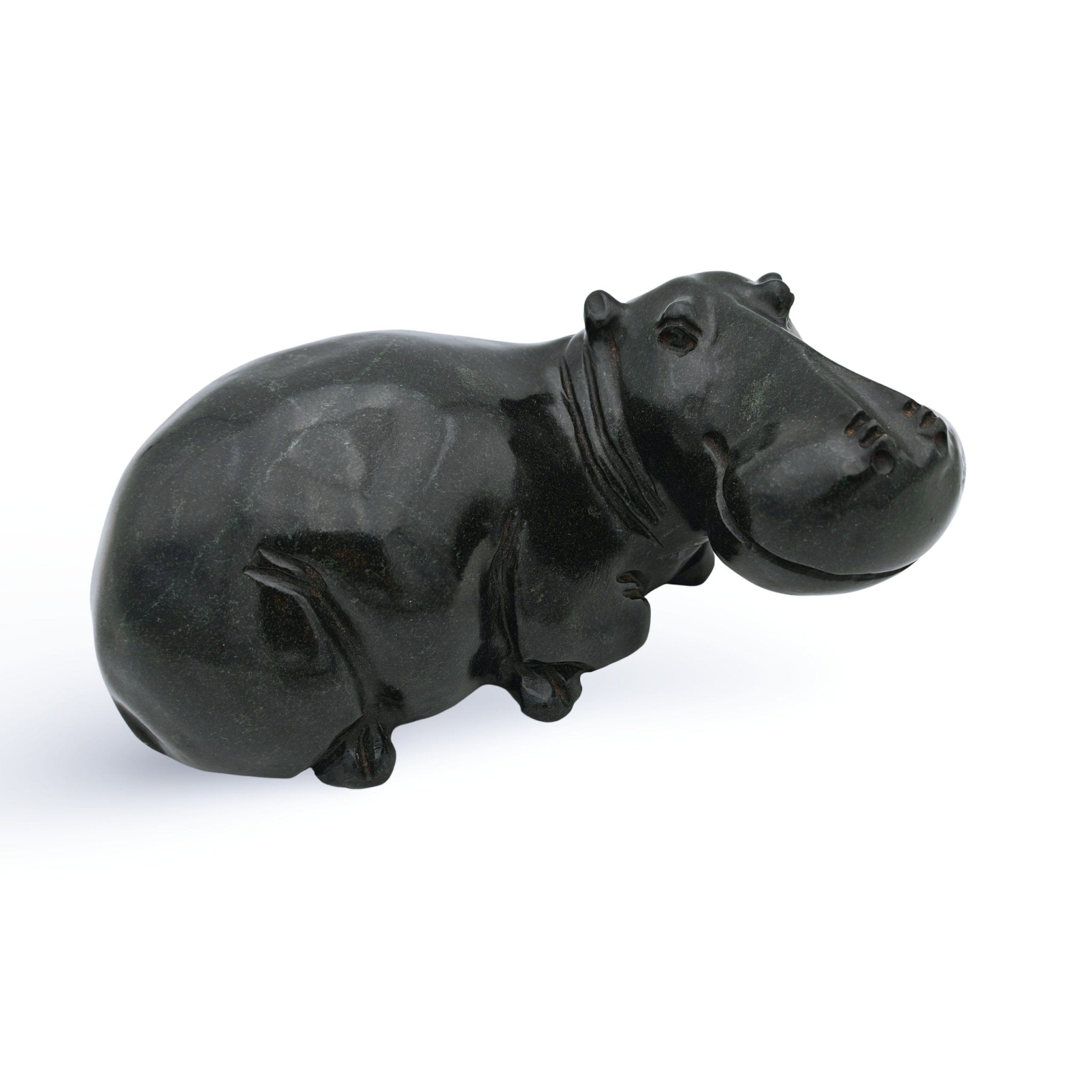 Nyasha Mabika - Hippo - Shona - Art Shop - Kunst Skulptur aus Stein, dekorativ für den Aussenbereich und Interior