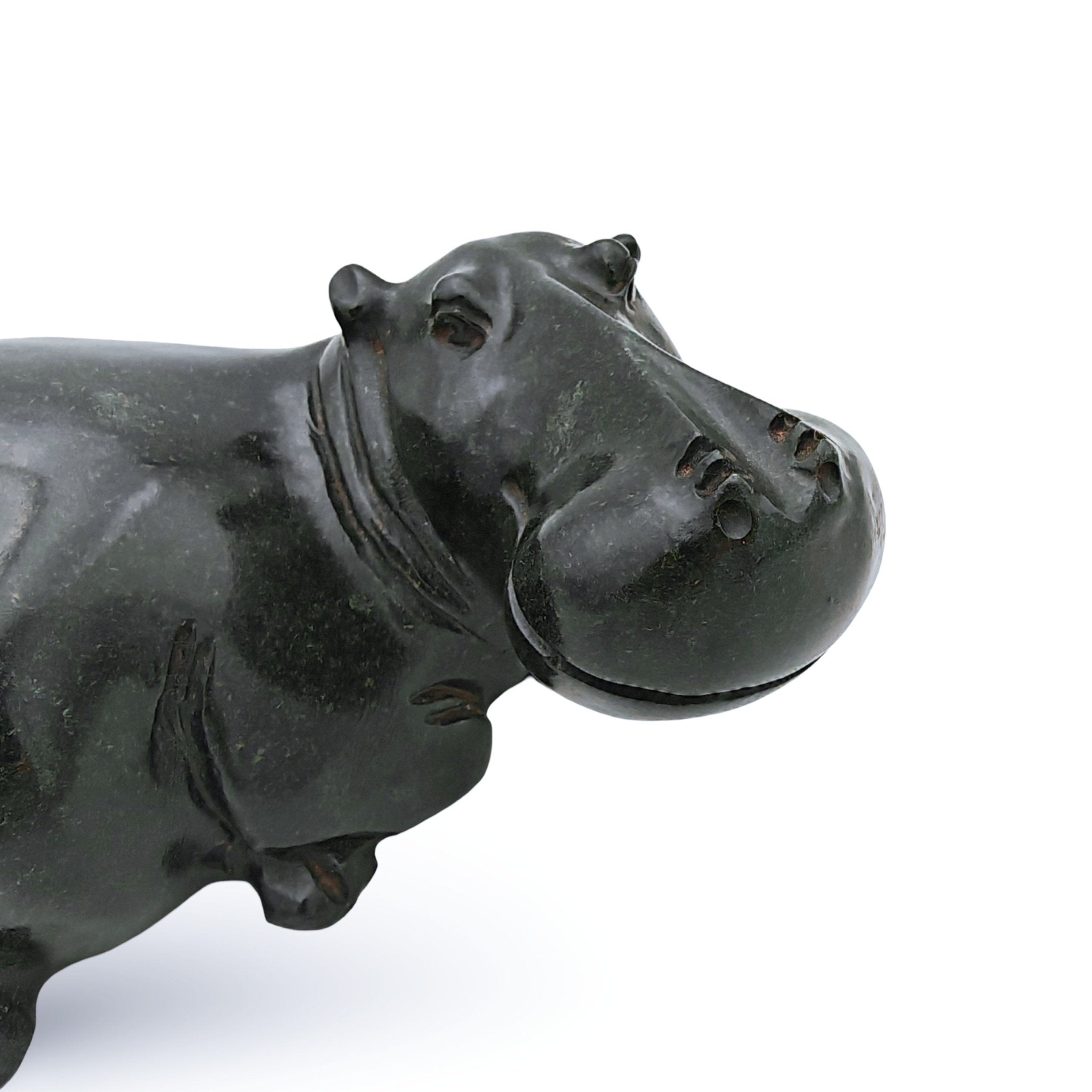 Nyasha Mabika - Hippo - Shona - Art Shop - Kunst Skulptur aus Stein, dekorativ für den Aussenbereich und Interior