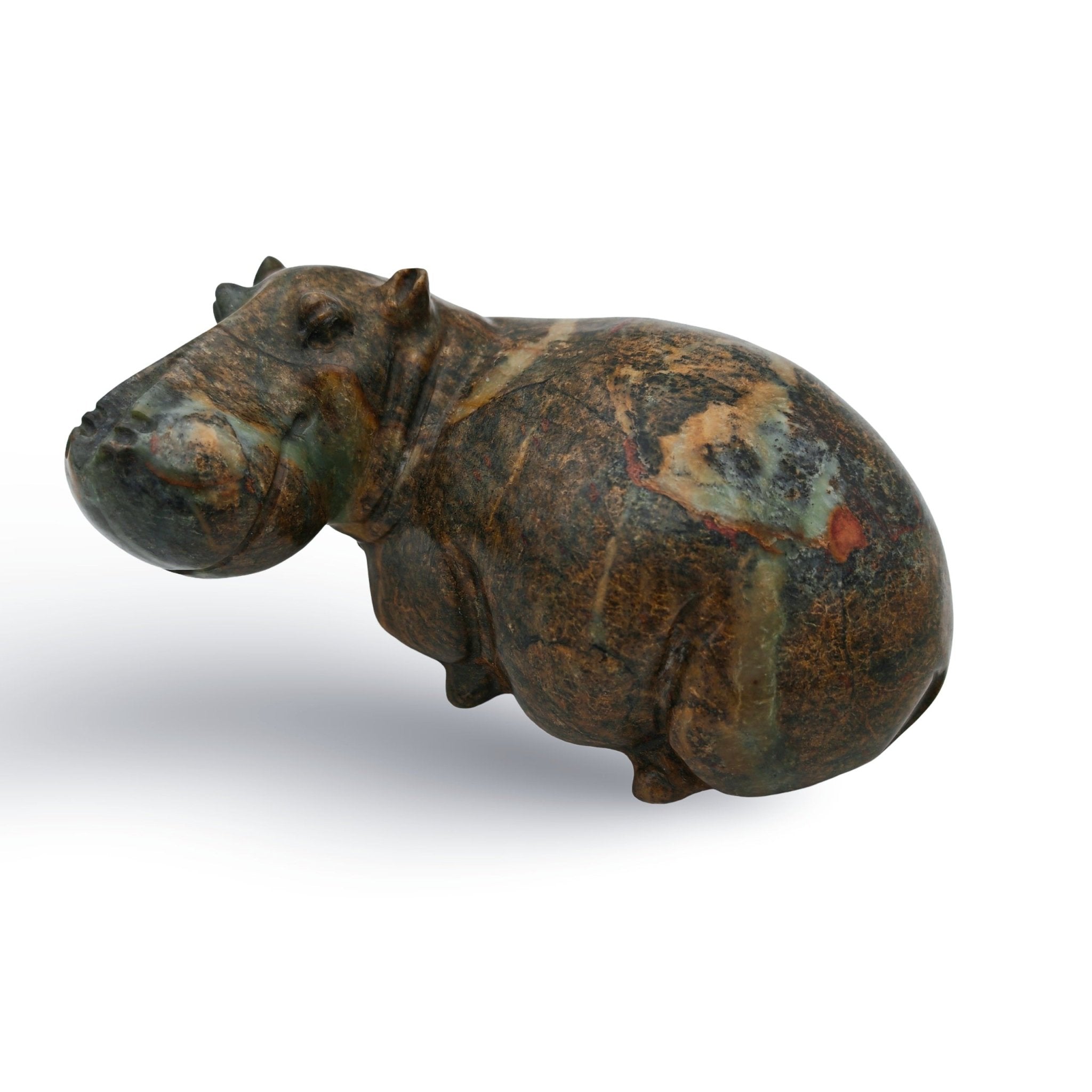 Nyasha Mabika - Hippo - Shona - Art Shop - Kunst Skulptur aus Stein, dekorativ für den Aussenbereich und Interior