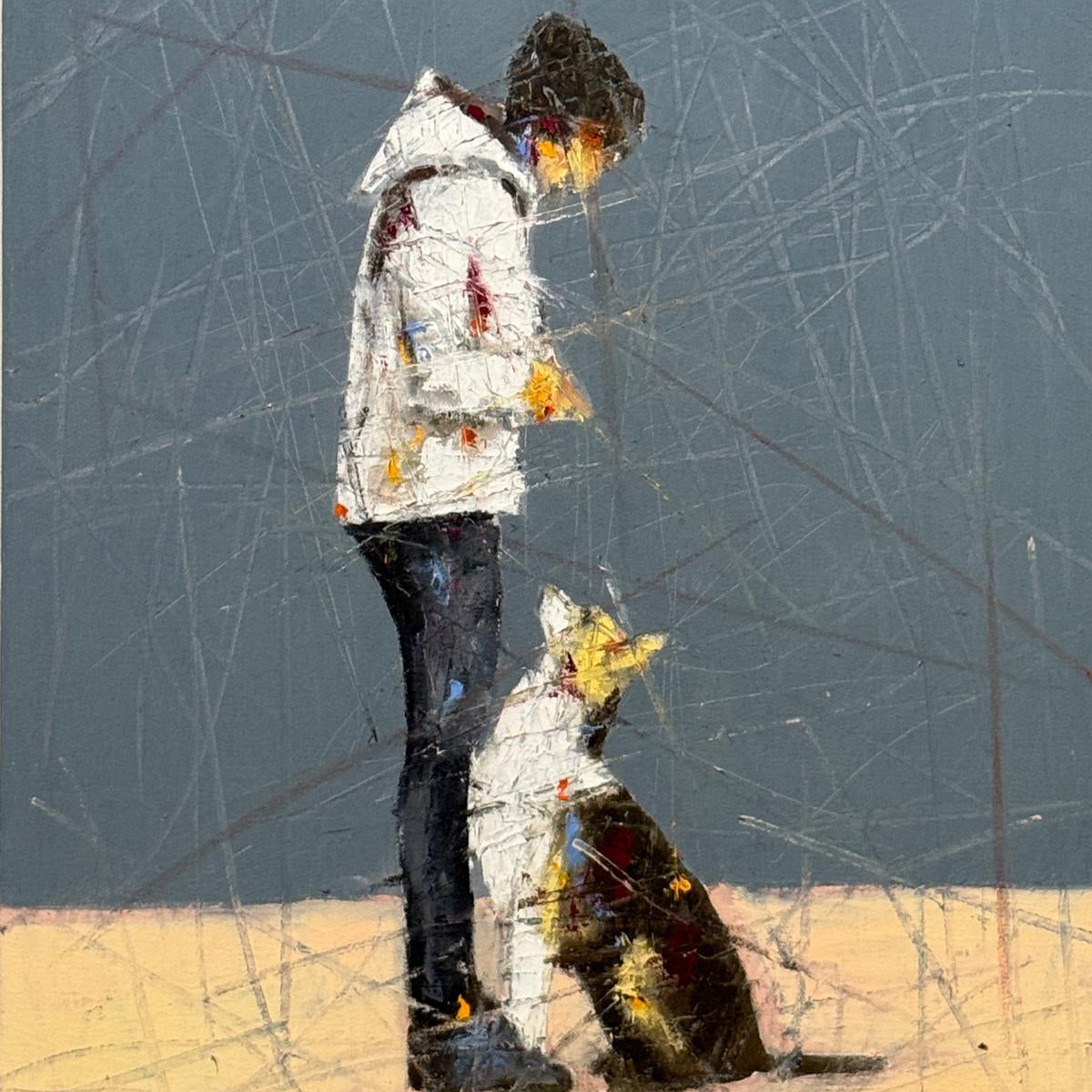 Obert Jongwe - Loyal Companion - Shona - Art Shop - Kunst Skulptur aus Stein, dekorativ für den Aussenbereich und Interior