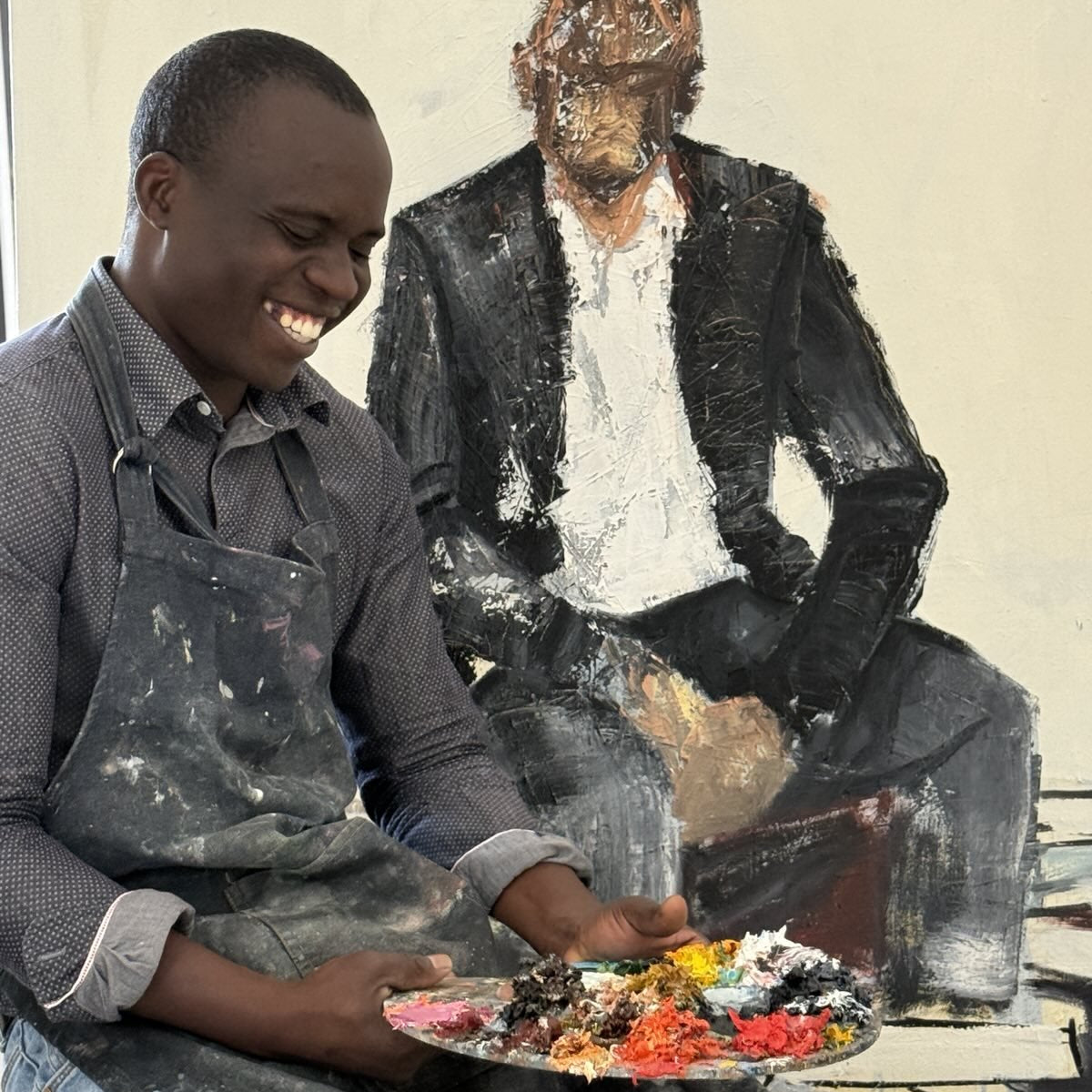 Obert Jongwe - Loyal Companion - Shona - Art Shop - Kunst Skulptur aus Stein, dekorativ für den Aussenbereich und Interior