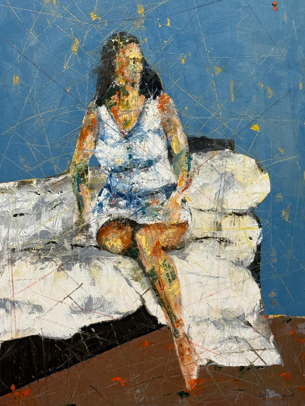 Obert Jongwe - Morning Meditation - Shona - Art Shop - Kunst Skulptur aus Stein, dekorativ für den Aussenbereich und Interior