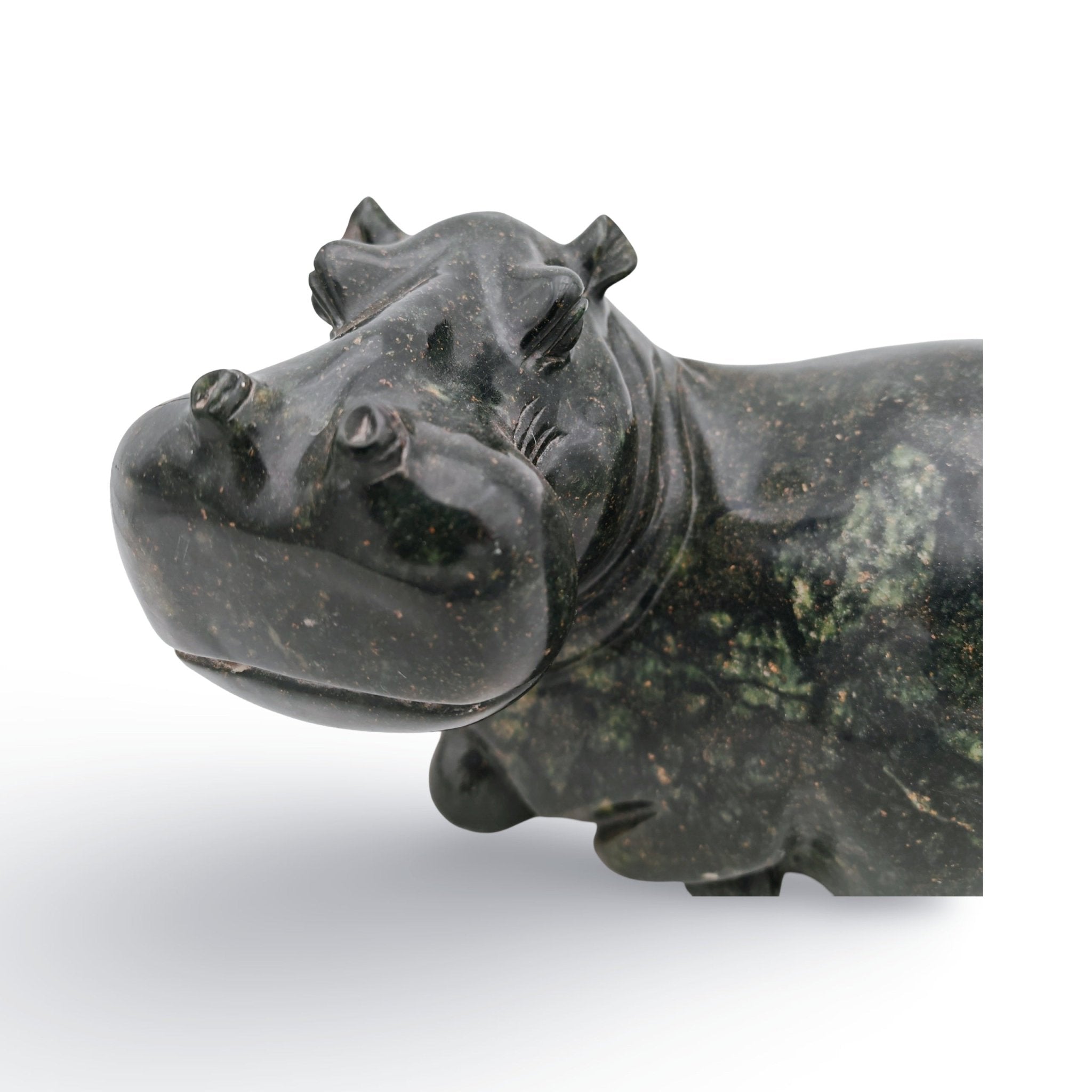 Timothy Rukodzi - Hippo - Shona - Art Shop - Kunst Skulptur aus Stein, dekorativ für den Aussenbereich und Interior