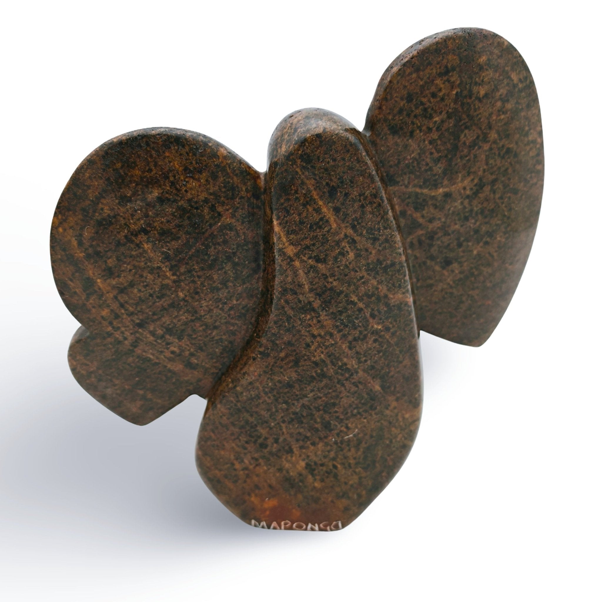 Walter Maponga - Elephants - Shona - Art Shop - Kunst Skulptur aus Stein, dekorativ für den Aussenbereich und Interior