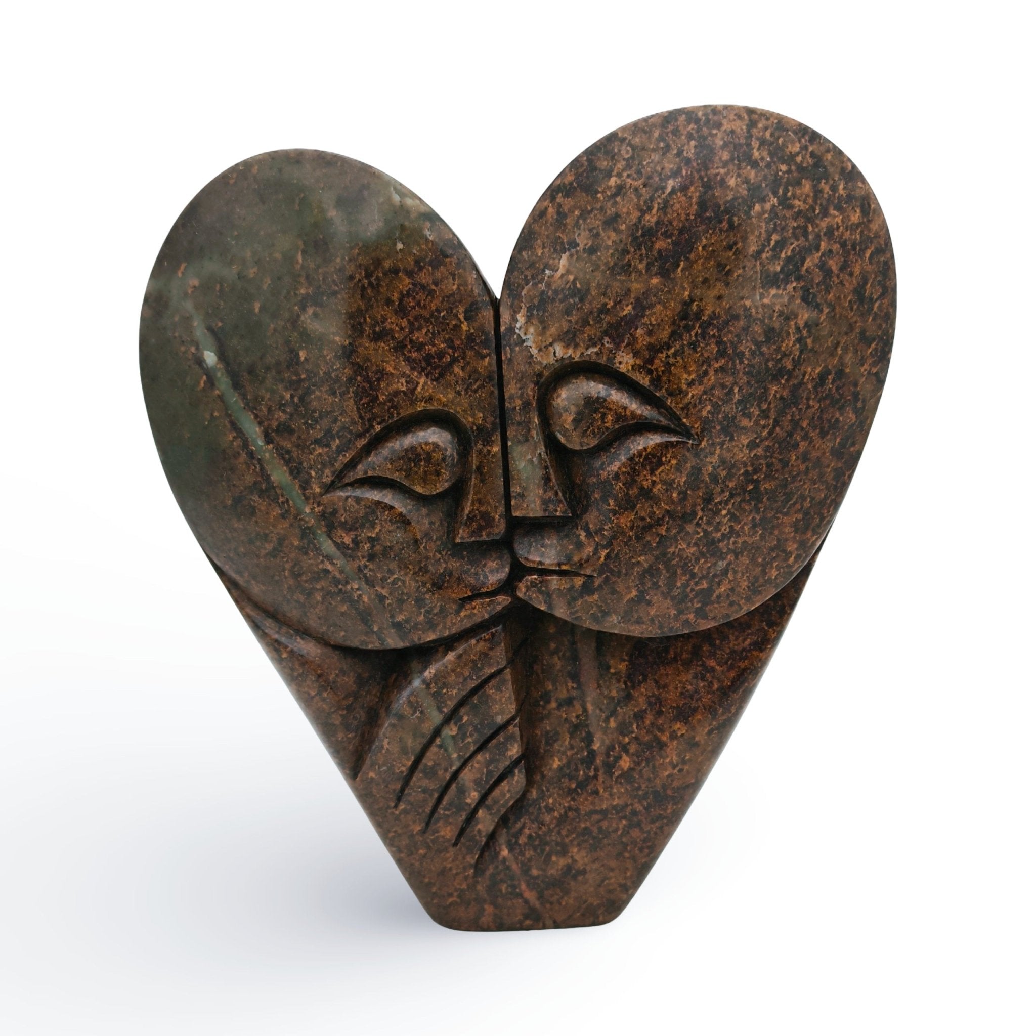 Walter Maponga - Lovers - Shona - Art Shop - Kunst Skulptur aus Stein, dekorativ für den Aussenbereich und Interior