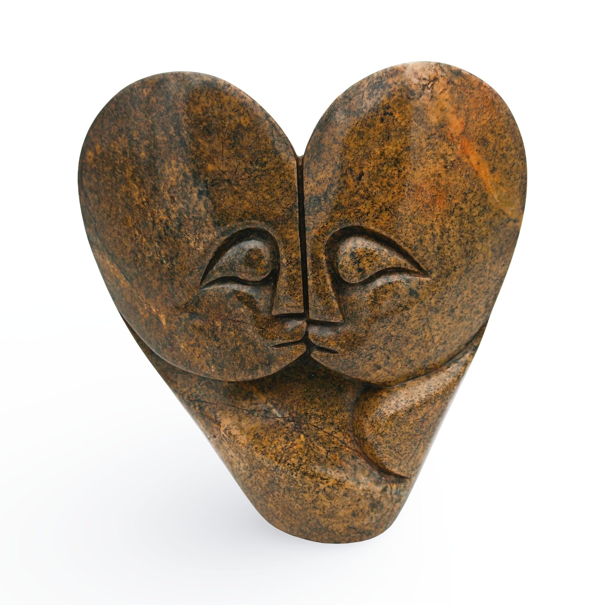 Walter Maponga - Lovers - Shona - Art Shop - Kunst Skulptur aus Stein, dekorativ für den Aussenbereich und Interior