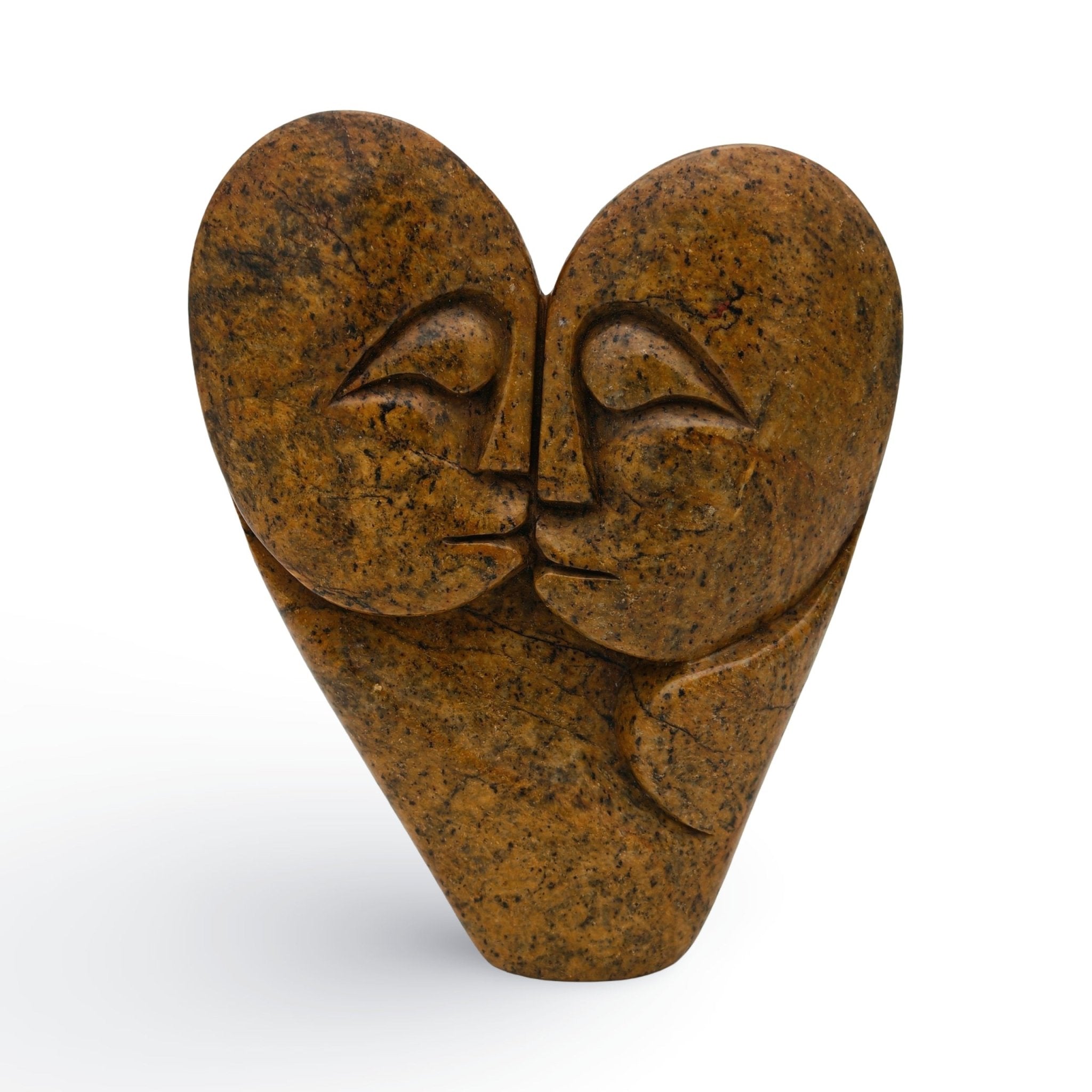 Walter Maponga - Lovers - Shona - Art Shop - Kunst Skulptur aus Stein, dekorativ für den Aussenbereich und Interior