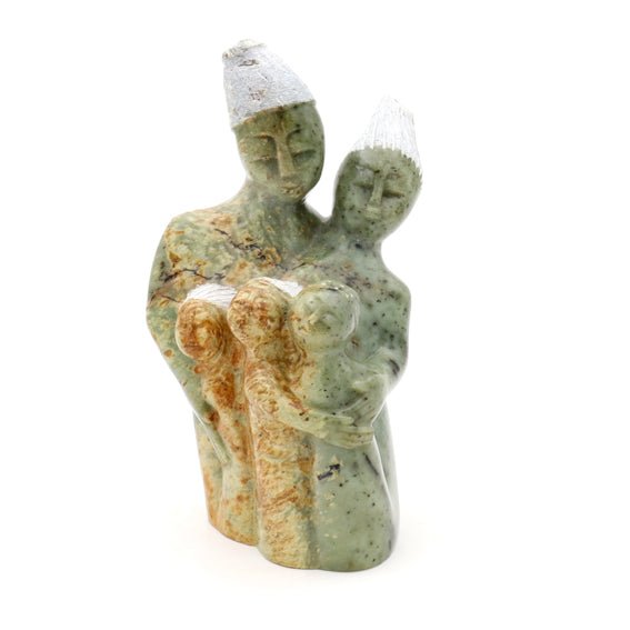 Abel Makuvise - Family - Shona-Art Shop - Kunst Skulptur aus Stein, dekorativ für den Aussenbereich und Interior