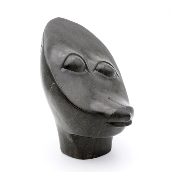 Bernard Matemera - Where Is My Nose - Shona-Art Shop - Kunst Skulptur aus Stein, dekorativ für den Aussenbereich und Interior