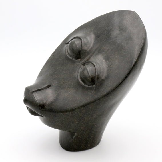 Bernard Matemera - Where Is My Nose - Shona-Art Shop - Kunst Skulptur aus Stein, dekorativ für den Aussenbereich und Interior