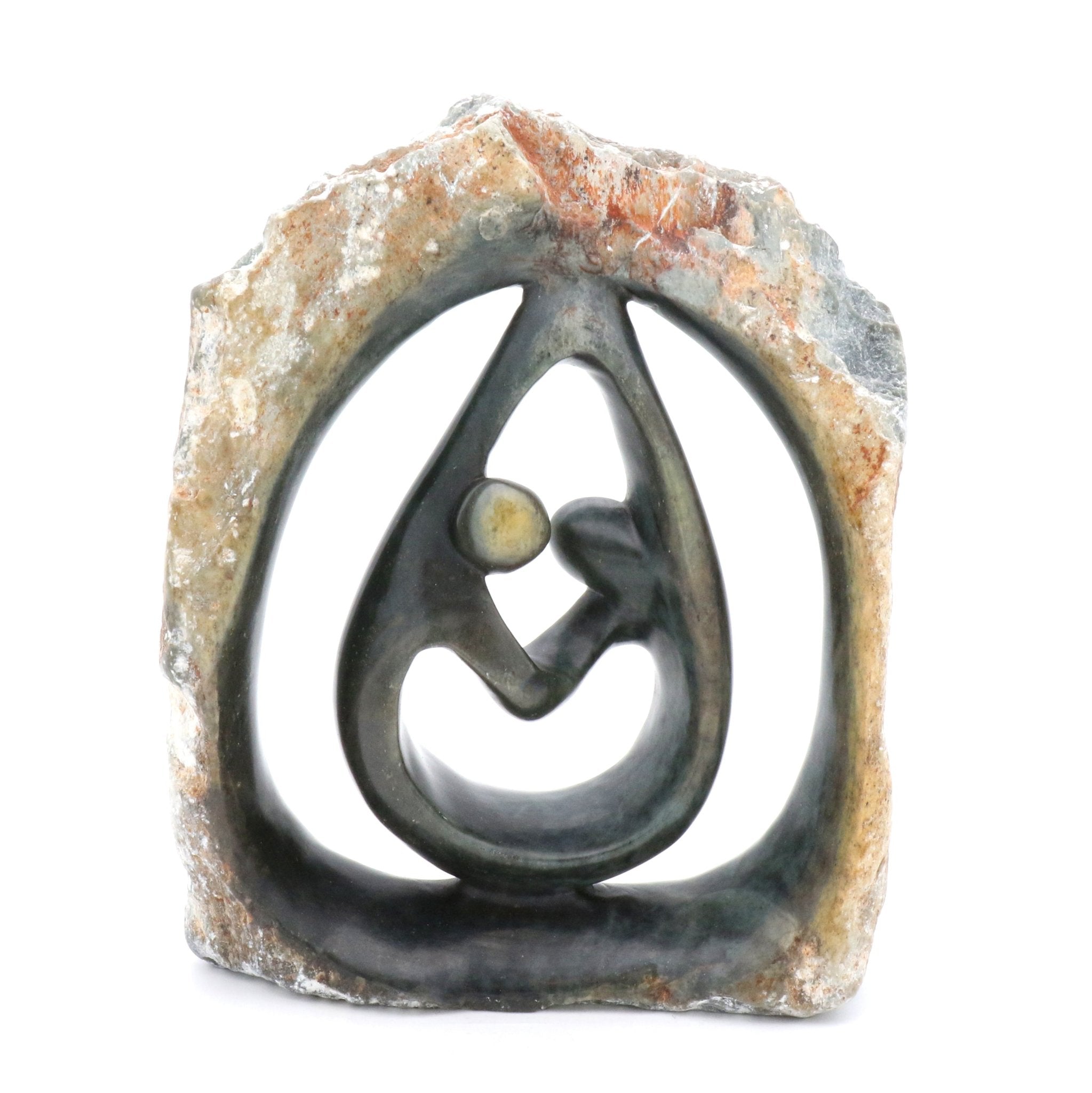 Chance Manyika - Family - Shona-Art Shop - Kunst Skulptur aus Stein, dekorativ für den Aussenbereich und Interior