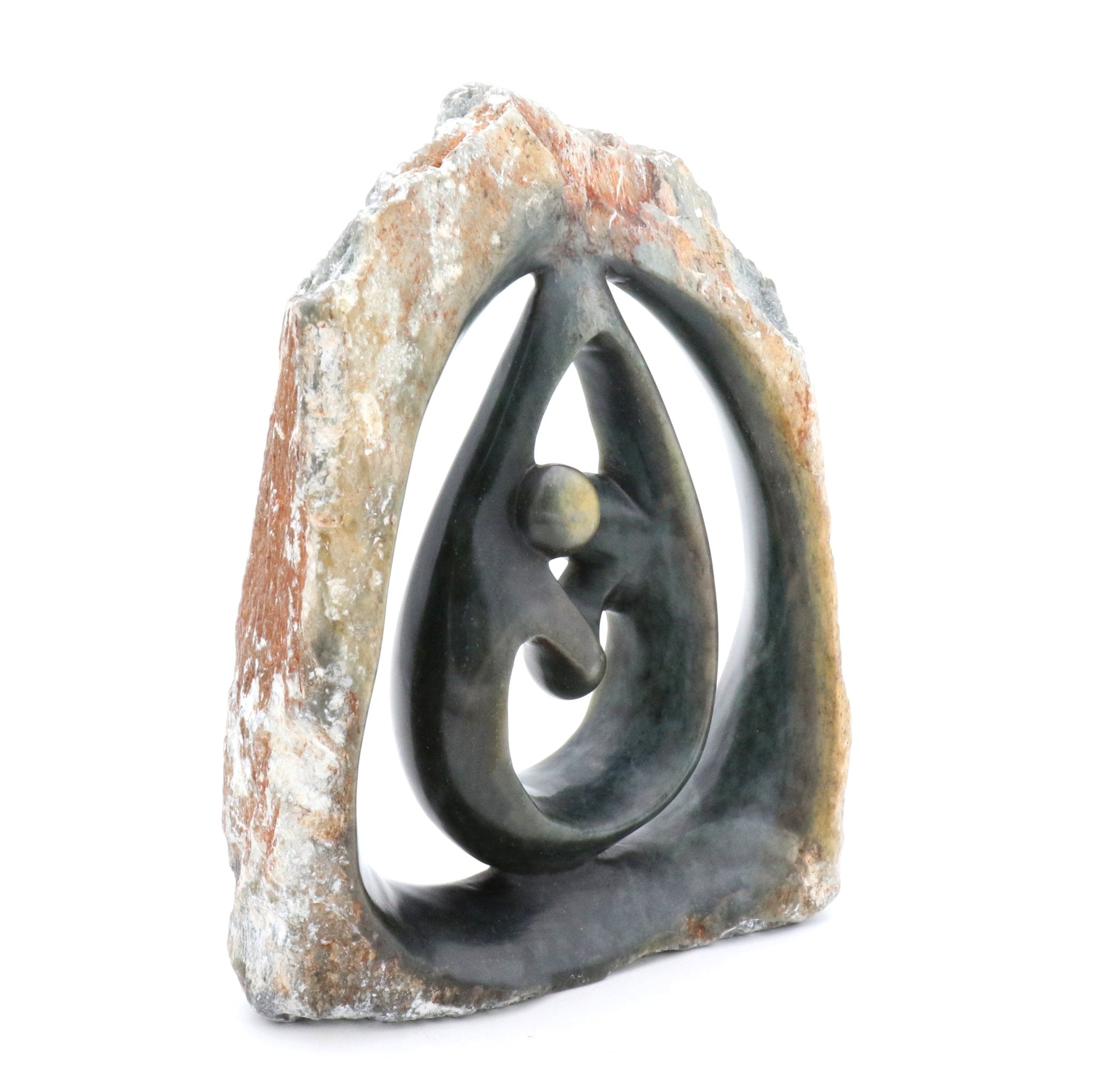 Chance Manyika - Family - Shona-Art Shop - Kunst Skulptur aus Stein, dekorativ für den Aussenbereich und Interior