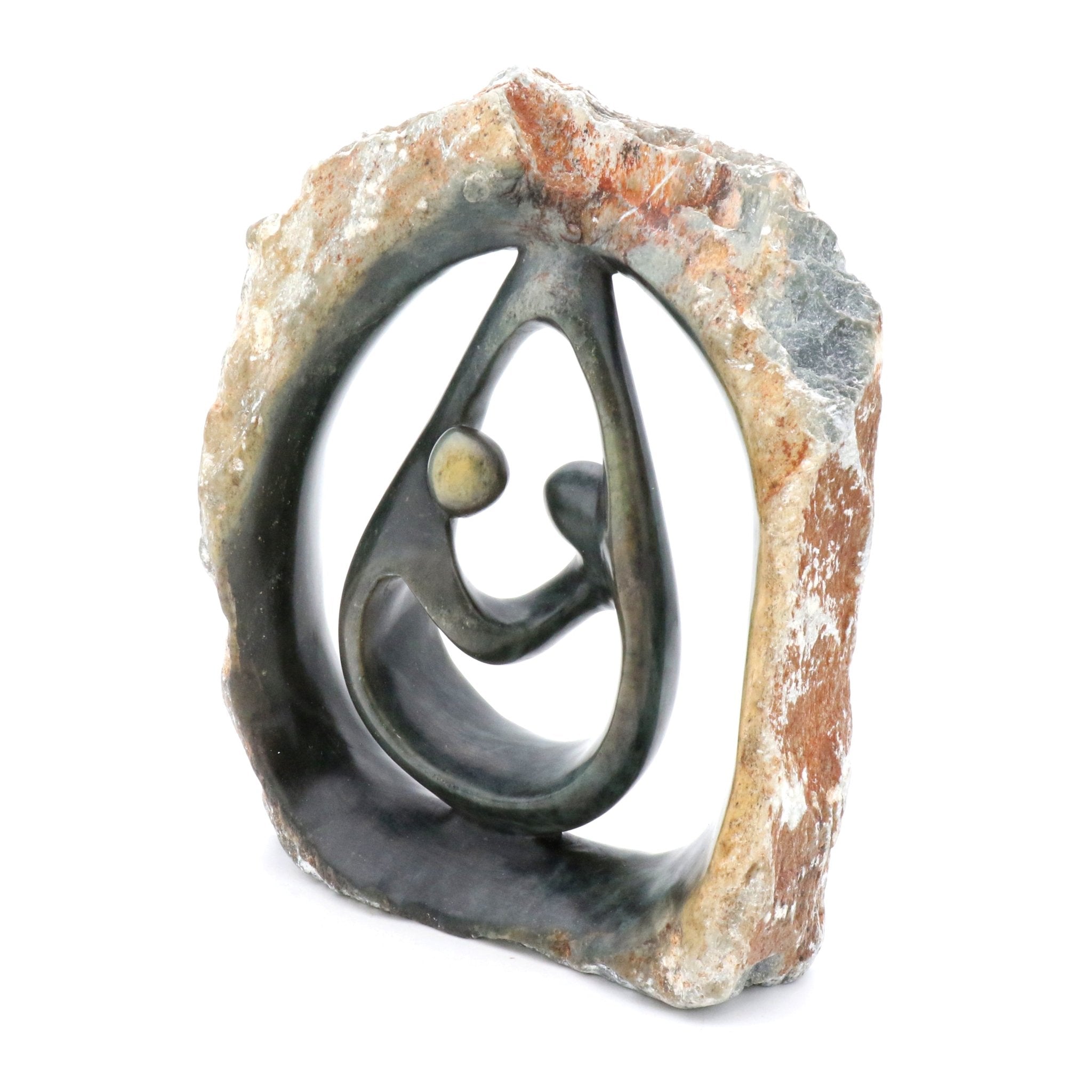 Chance Manyika - Family - Shona-Art Shop - Kunst Skulptur aus Stein, dekorativ für den Aussenbereich und Interior