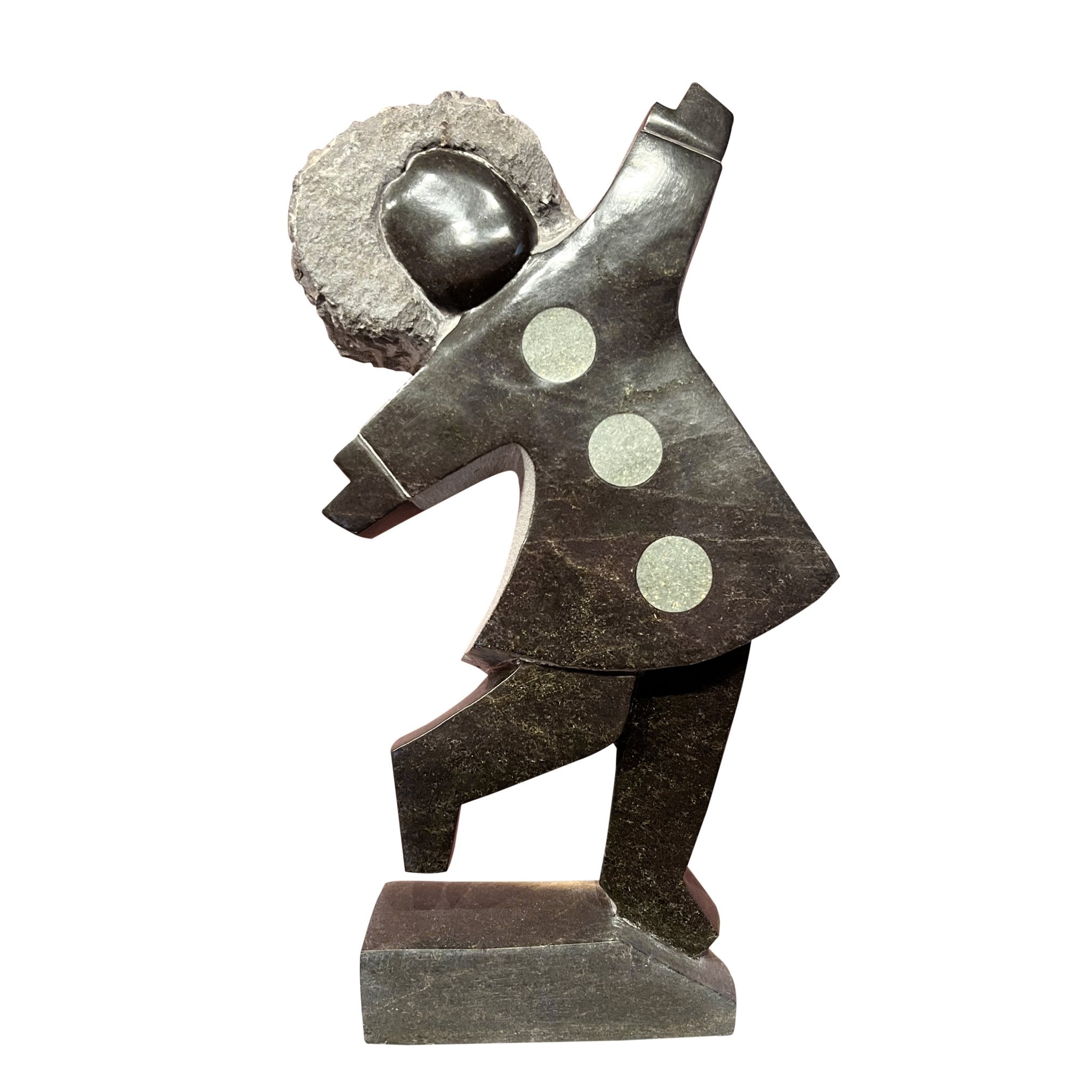 Dominic Benhura - Celebrating - Shona-Art Shop - Kunst Skulptur aus Stein, dekorativ für den Aussenbereich und Interior