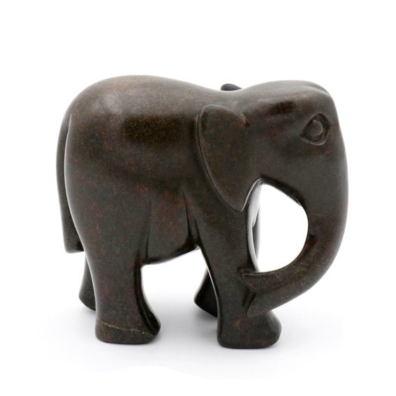 Edson Seda - Elefant - Shona-Art Shop - Kunst Skulptur aus Stein, dekorativ für den Aussenbereich und Interior