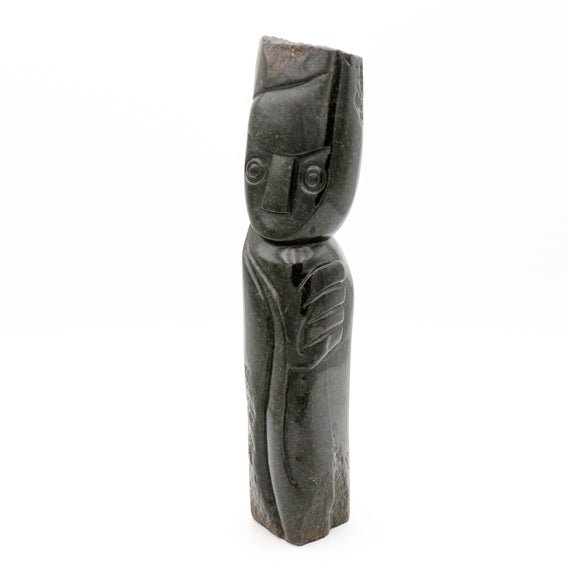 Edward Chiwawa - Dumb Man - Shona-Art Shop - Kunst Skulptur aus Stein, dekorativ für den Aussenbereich und Interior