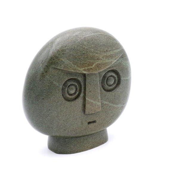Edward Chiwawa - Sun Head - Shona-Art Shop - Kunst Skulptur aus Stein, dekorativ für den Aussenbereich und Interior