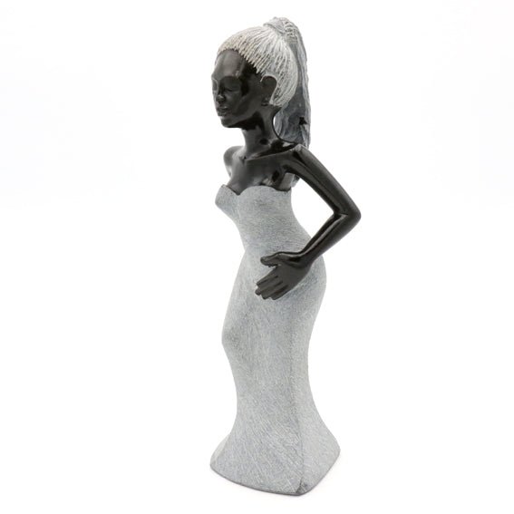 Ephias Chivhunga - Lady - Shona-Art Shop - Kunst Skulptur aus Stein, dekorativ für den Aussenbereich und Interior