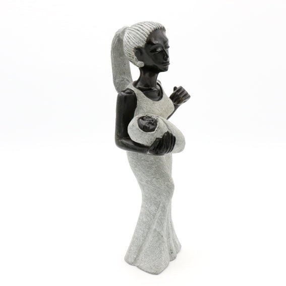 Ephias Chivhunga - Mother and Child - Shona-Art Shop - Kunst Skulptur aus Stein, dekorativ für den Aussenbereich und Interior
