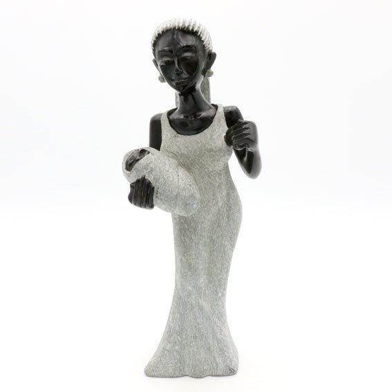 Ephias Chivhunga - Mother and Child - Shona-Art Shop - Kunst Skulptur aus Stein, dekorativ für den Aussenbereich und Interior