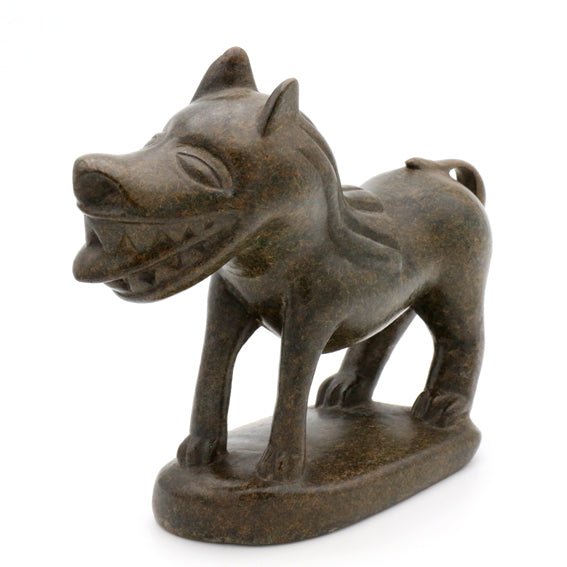 Joseph Tsavayo - Hund - Shona-Art Shop - Kunst Skulptur aus Stein, dekorativ für den Aussenbereich und Interior