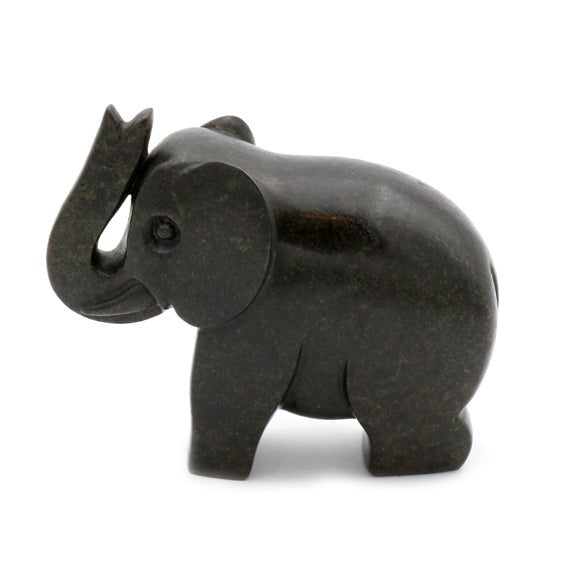 Juja Tembo - Elefant - Shona-Art Shop - Kunst Skulptur aus Stein, dekorativ für den Aussenbereich und Interior