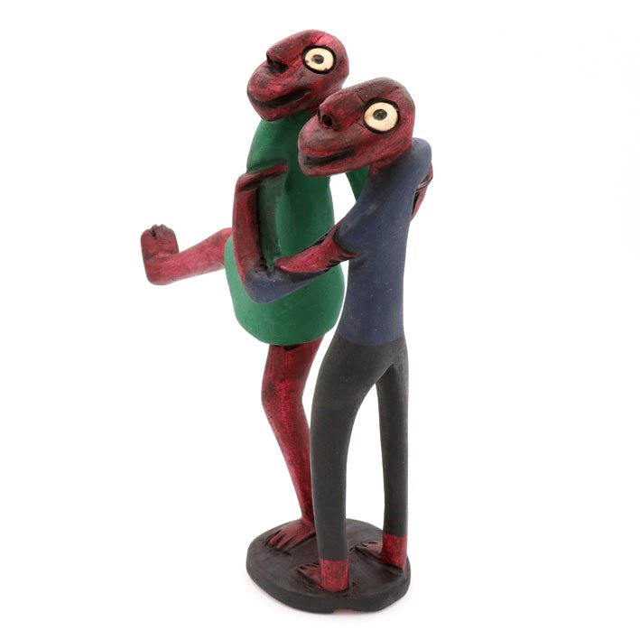 Methuseli Tshuma - Happy Couple - Shona-Art Shop - Kunst Skulptur aus Stein, dekorativ für den Aussenbereich und Interior