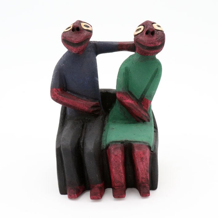 Methuseli Tshuma - Our First Date - Shona-Art Shop - Kunst Skulptur aus Stein, dekorativ für den Aussenbereich und Interior
